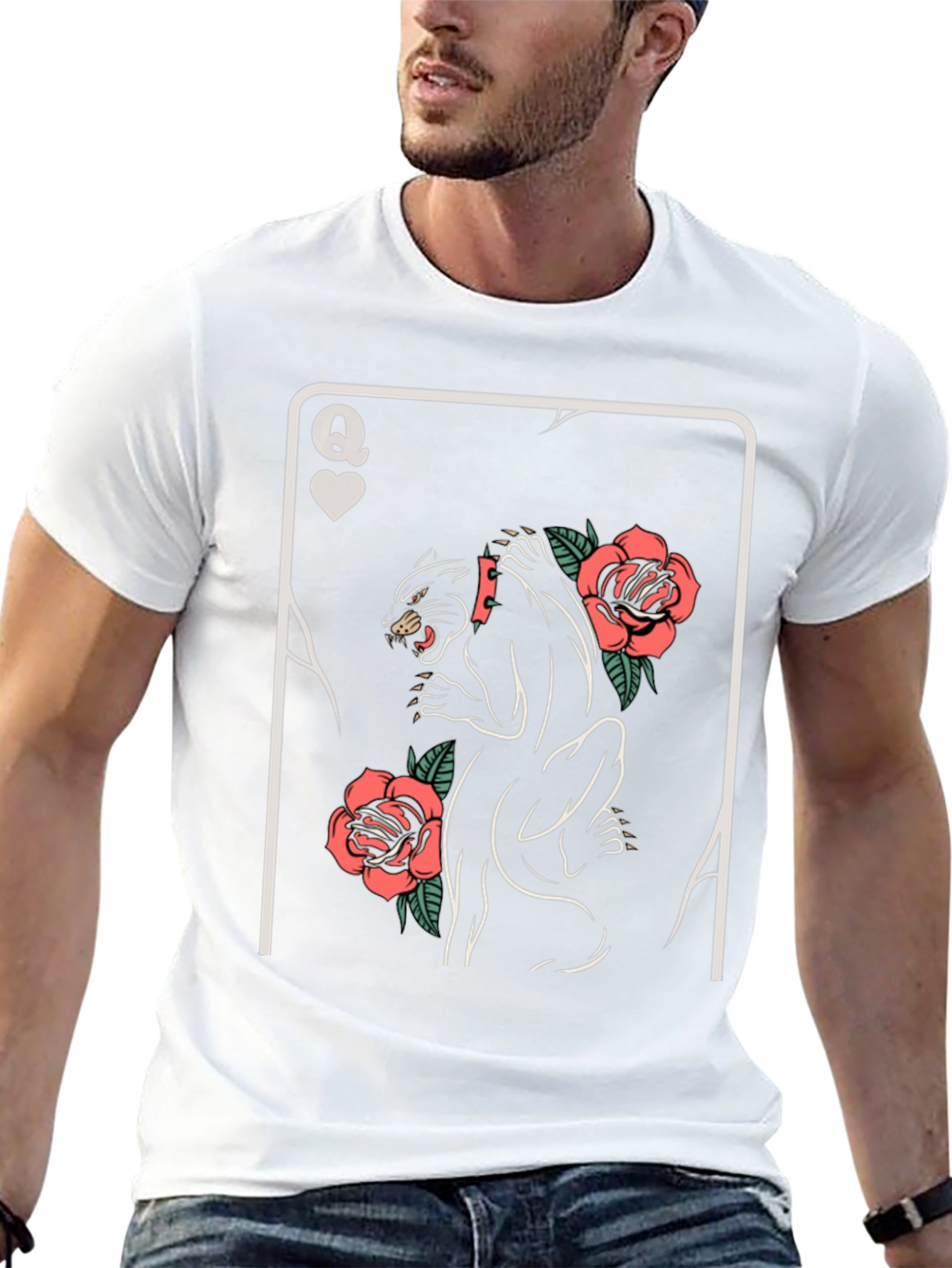 Queen of Hearts Panther T-Shirt