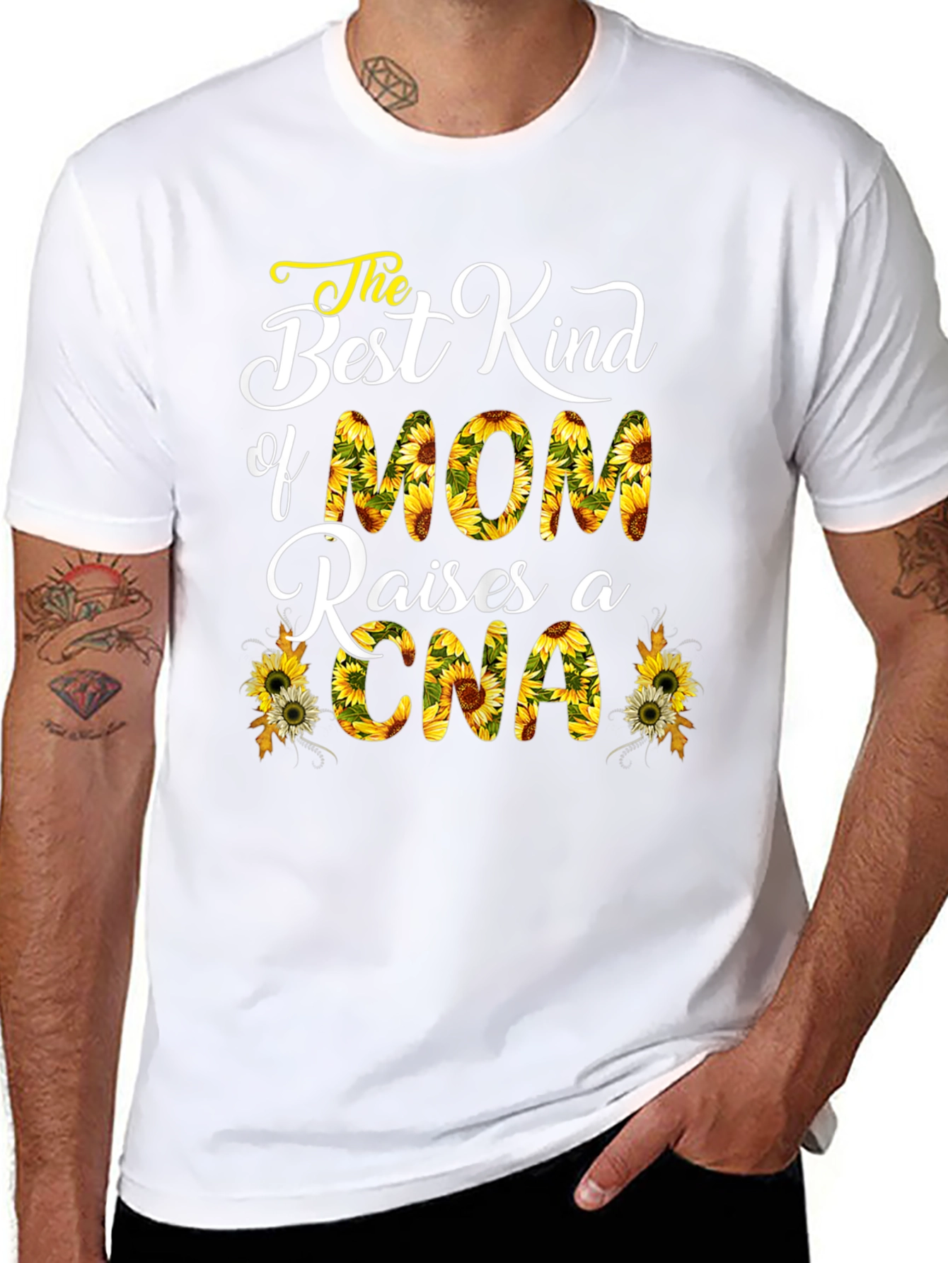 Mom Raises CNA Sunflower T-Shirt