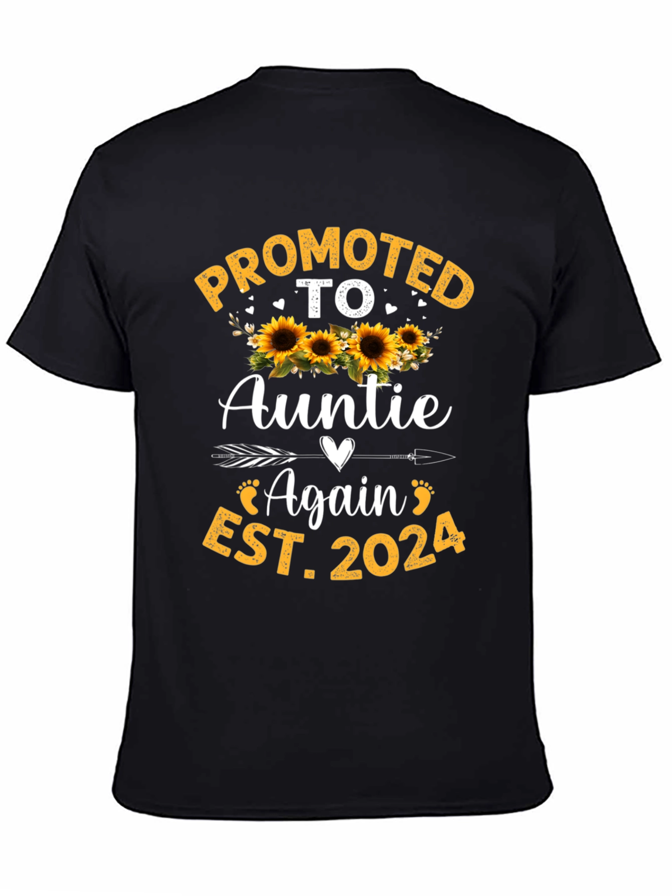 Promoted to Auntie Again EST 2024 T-Shirt