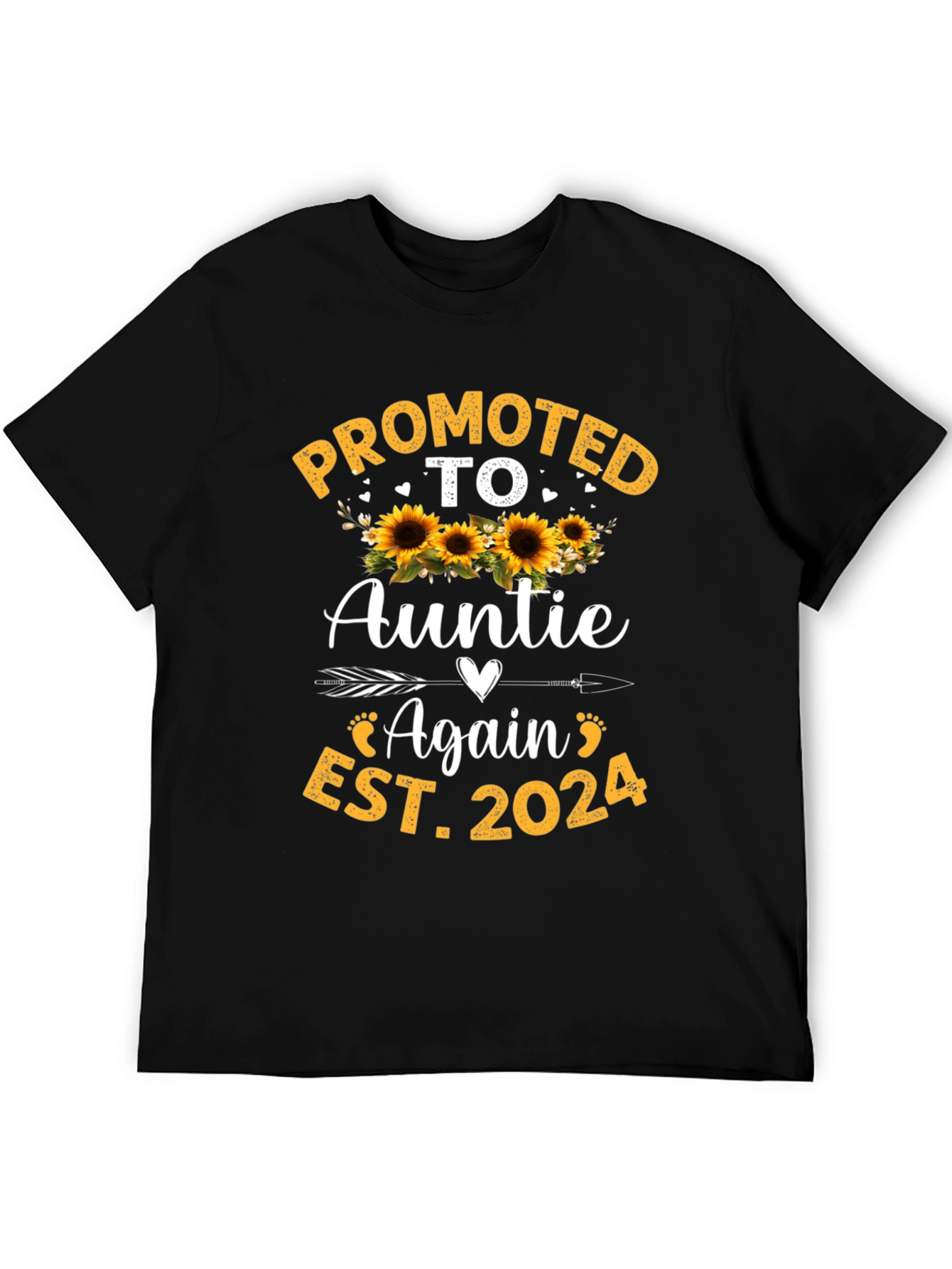 Promoted to Auntie Again EST 2024 T-Shirt