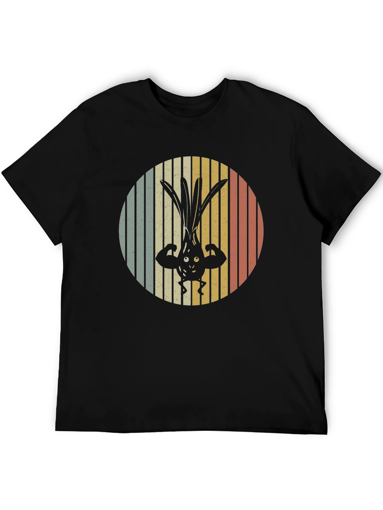 Retro Muscular Onion T-Shirt - Black