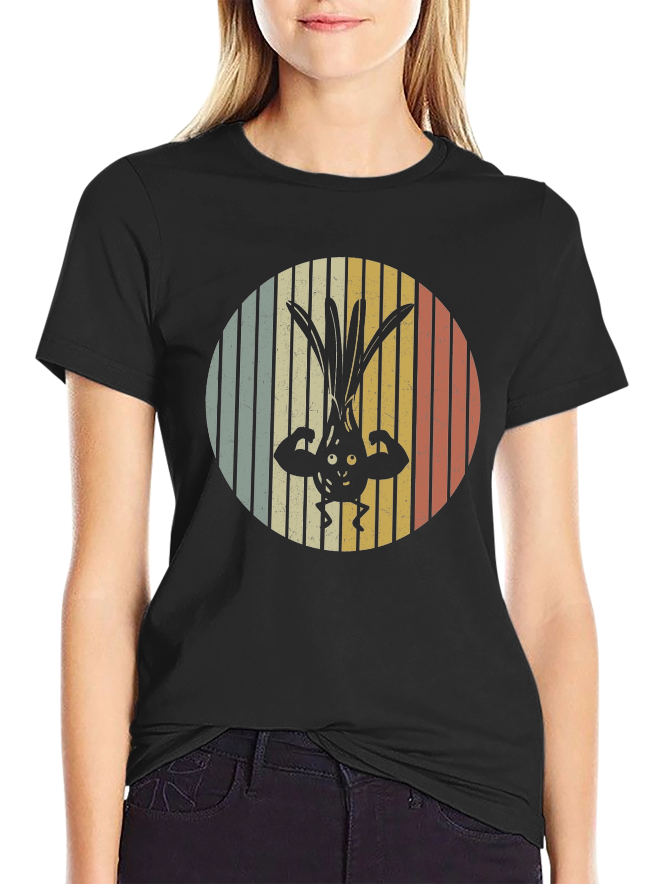 Retro Muscular Onion T-Shirt - Black