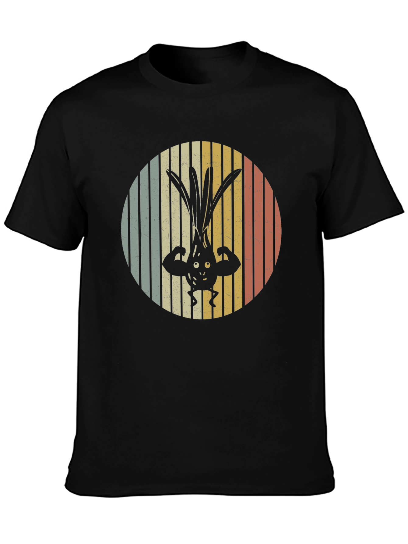 Retro Muscular Onion T-Shirt - Black