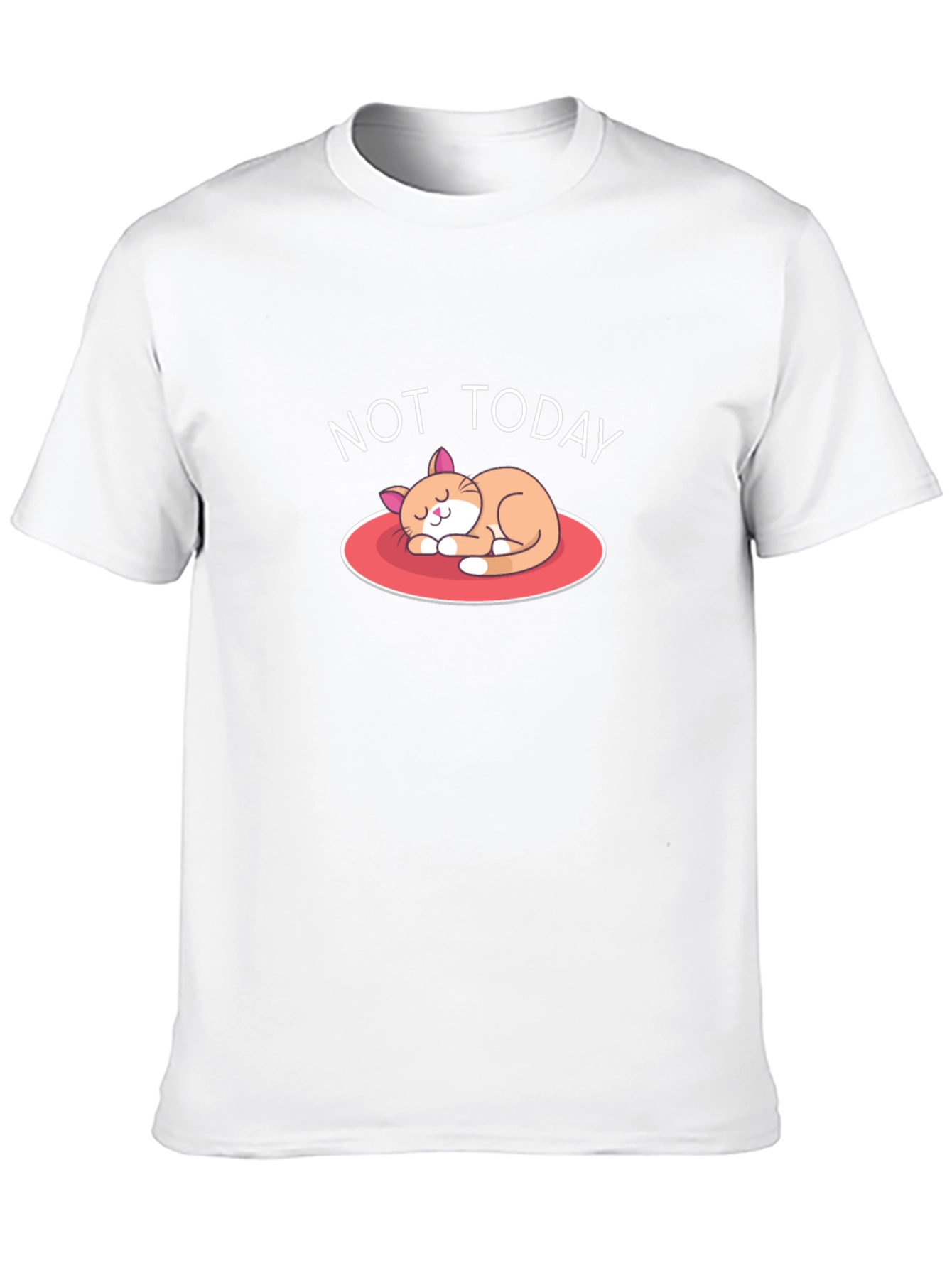 Not Today Cat Graphic T-Shirt - Relaxed Fit Tee