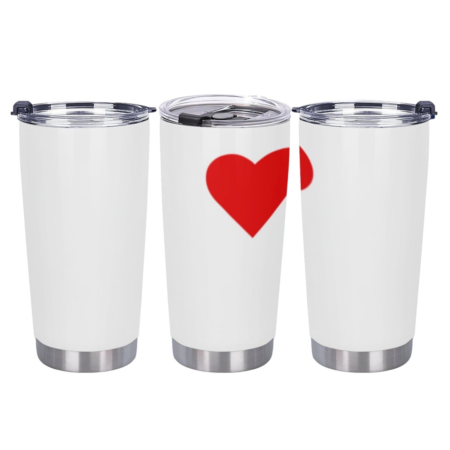 Insulated Graphic Coffee Tumbler - Stainless Steel Leak-Proof Travel Cup