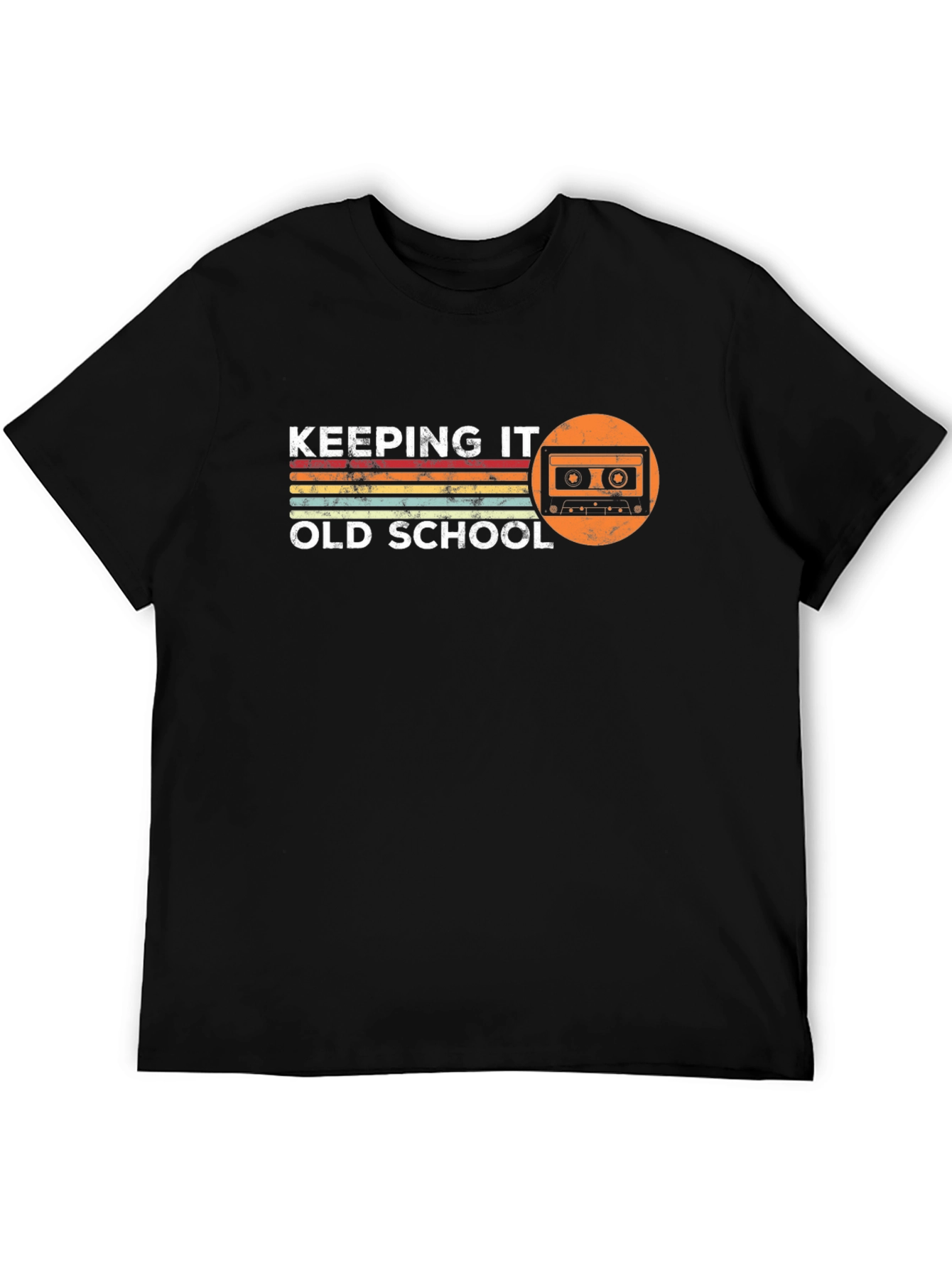 Keeping It Old School Cassette Tape Retro Graphic Tee