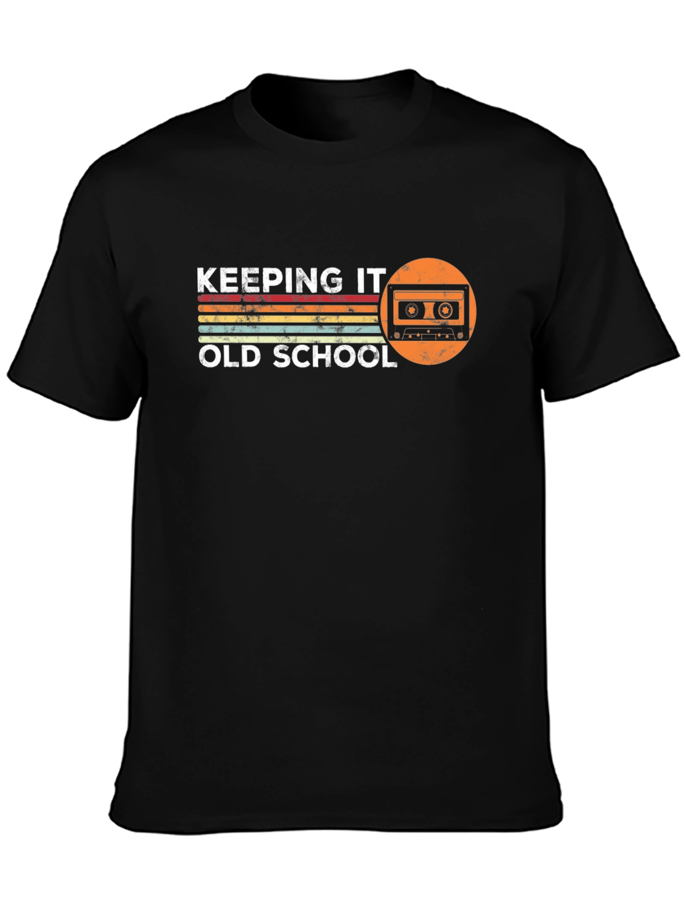 Keeping It Old School Cassette Tape Retro Graphic Tee
