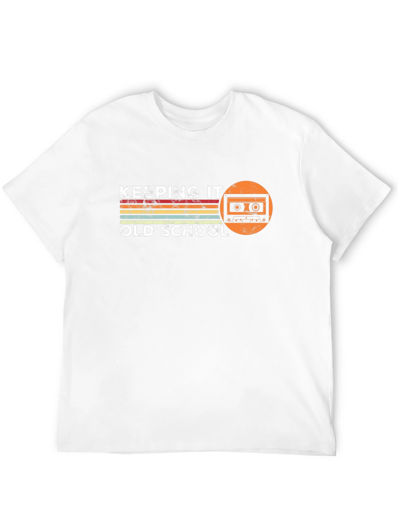 Keeping It Old School Cassette Tape Retro Graphic Tee