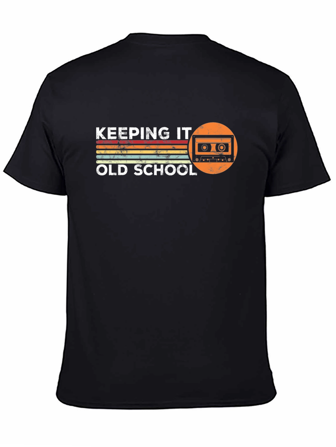Keeping It Old School Cassette Tape Retro Graphic Tee