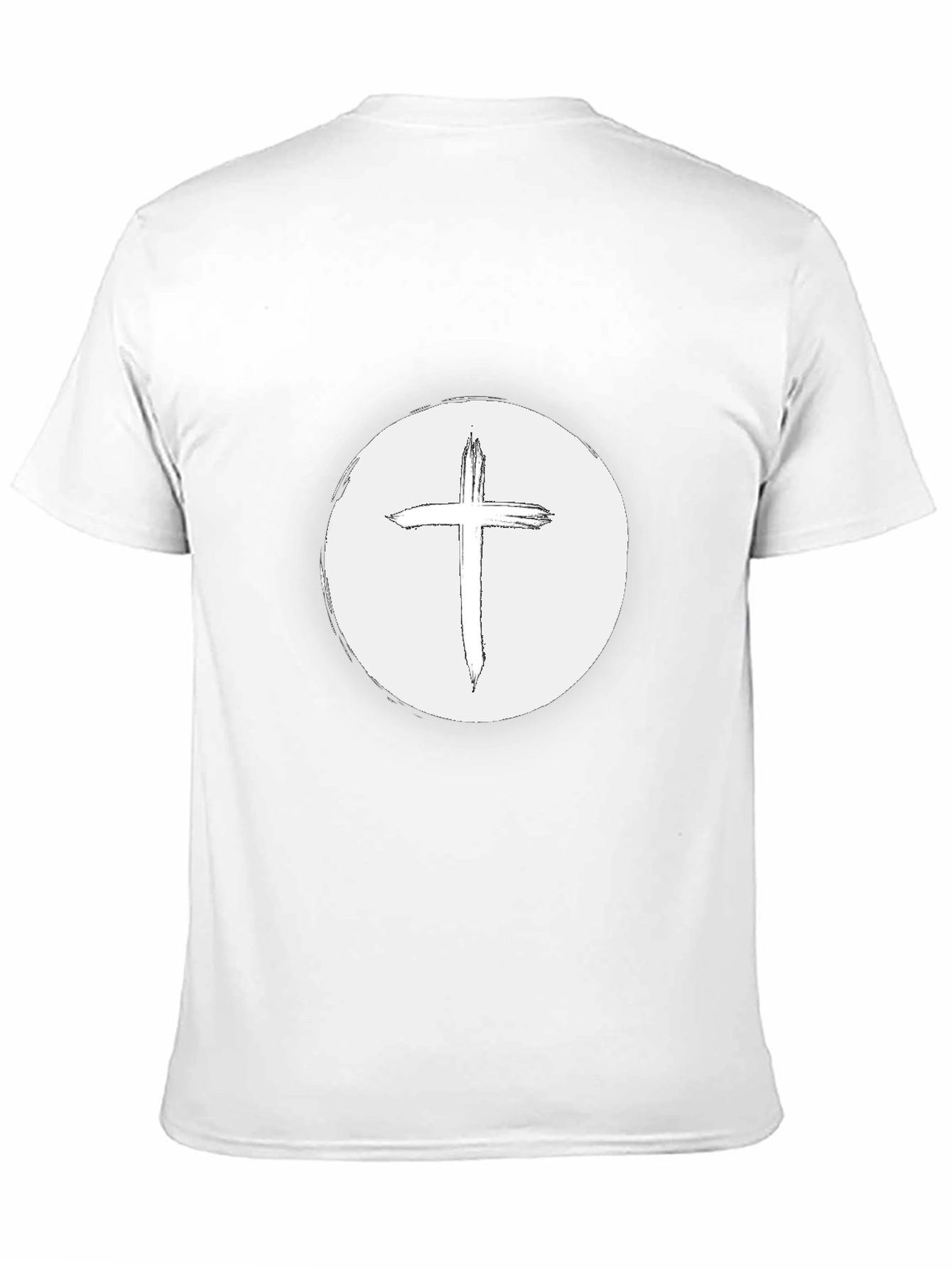 Christian Cross Graphic Tee - Black