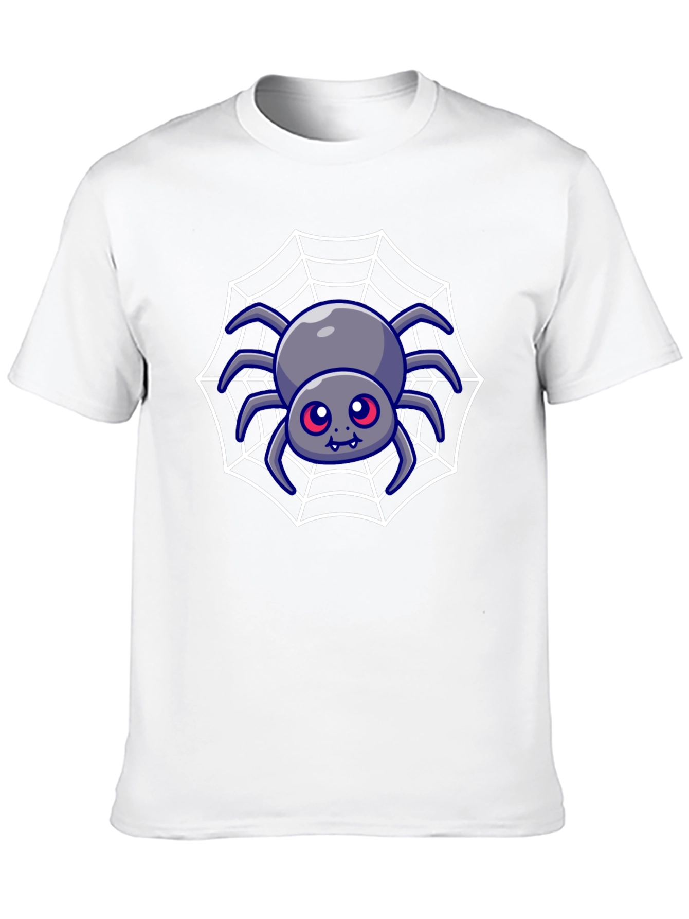 Spooky Spider Web Graphic Tee - Halloween Shirt