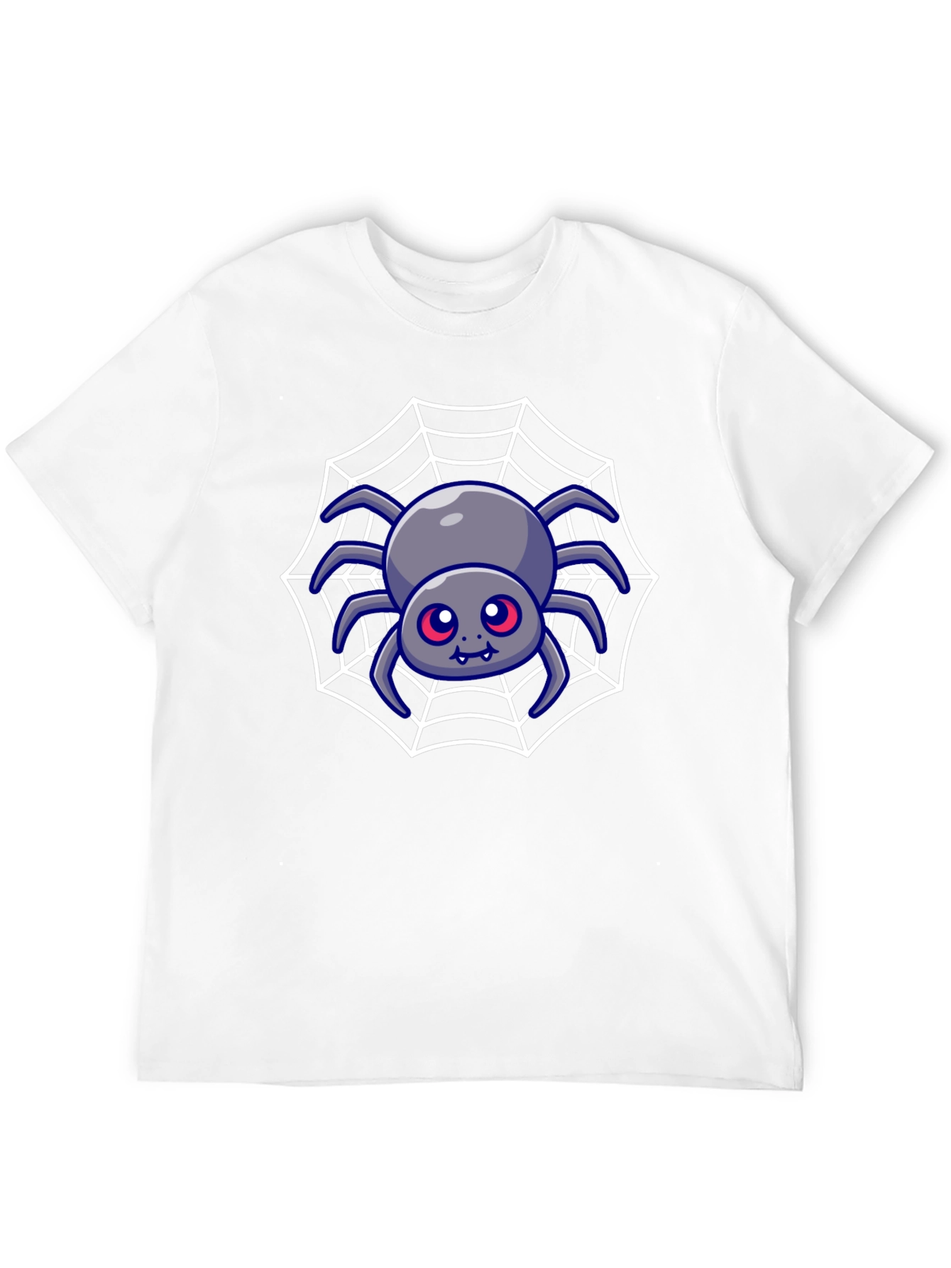 Spooky Spider Web Graphic Tee - Halloween Shirt