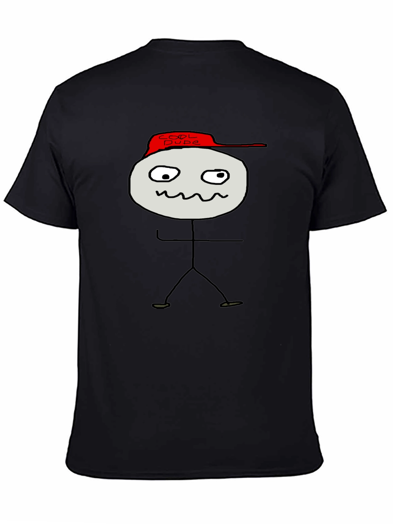 Cool Dude Stick Figure Graphic Tee