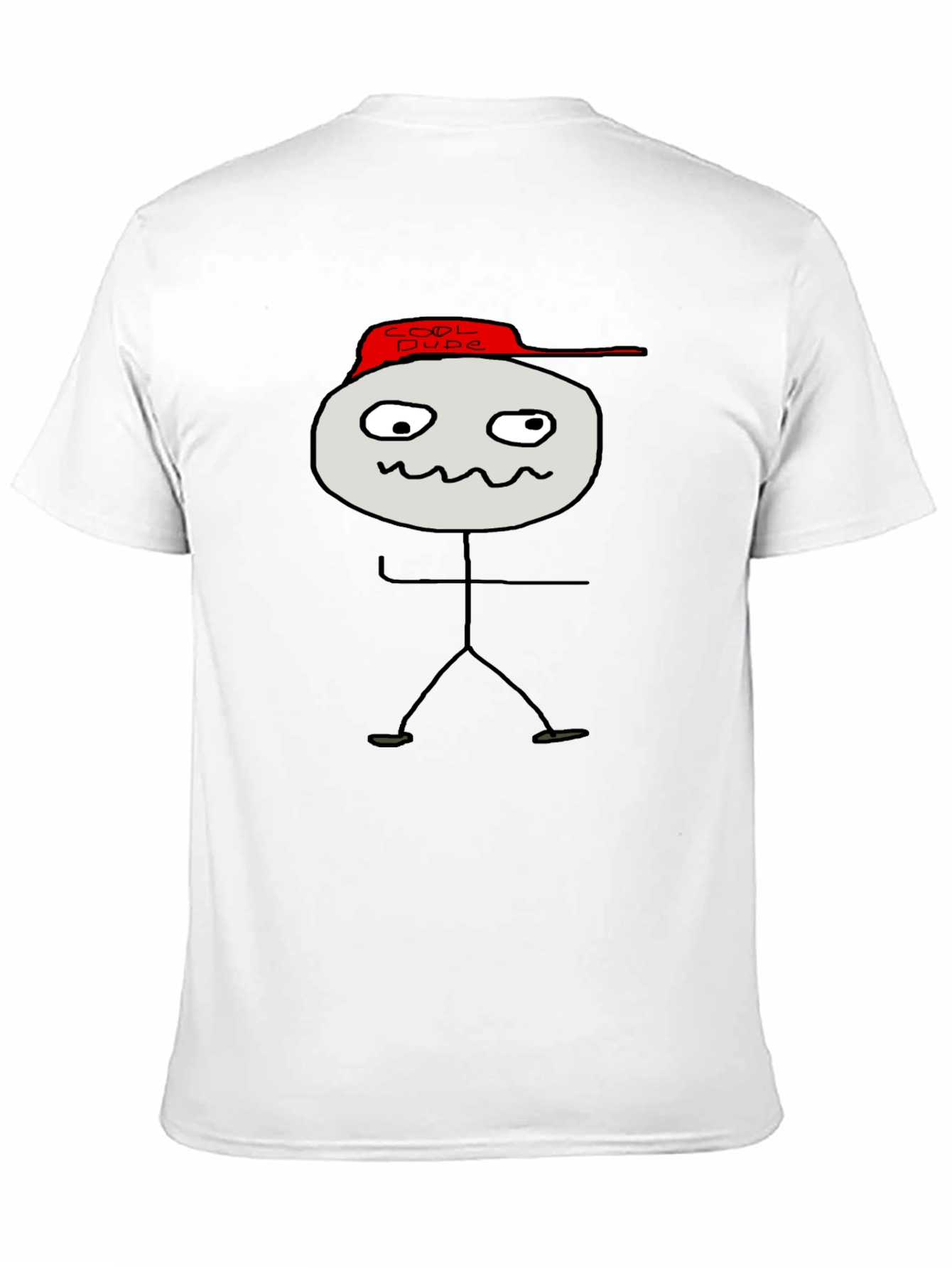 Cool Dude Stick Figure Graphic Tee