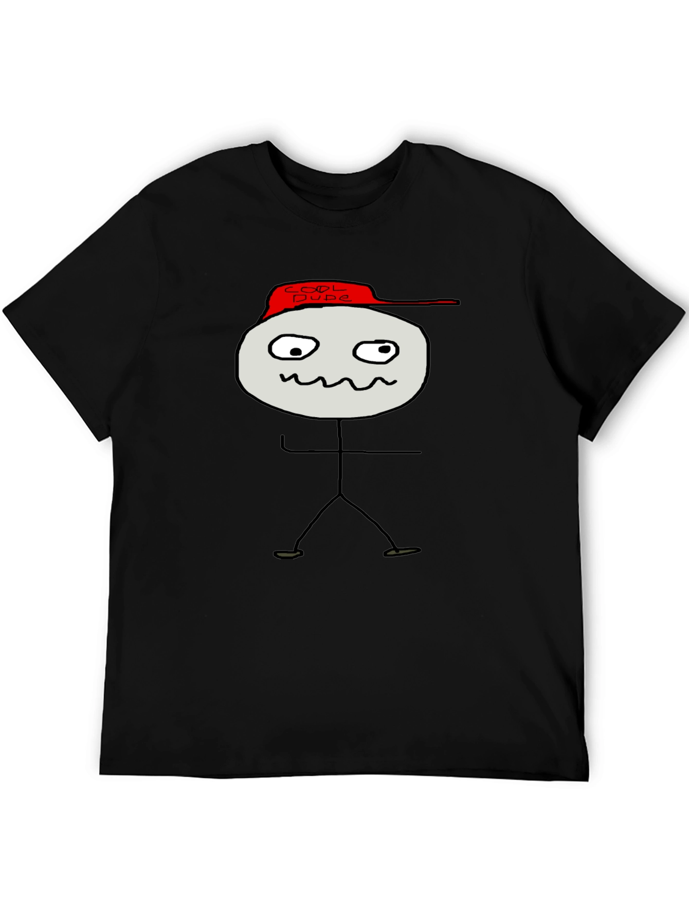 Cool Dude Stick Figure Graphic Tee