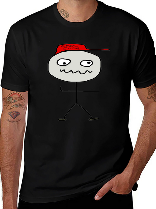 Cool Dude Stick Figure Graphic Tee