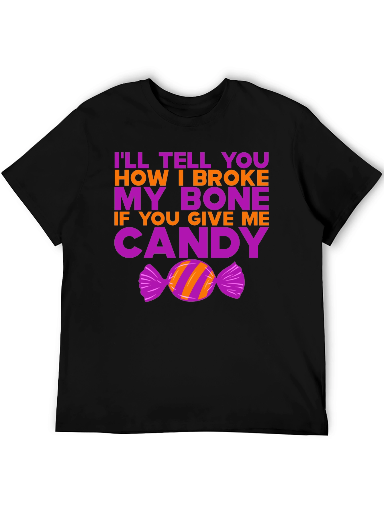Funny Halloween Candy Bone T-Shirt