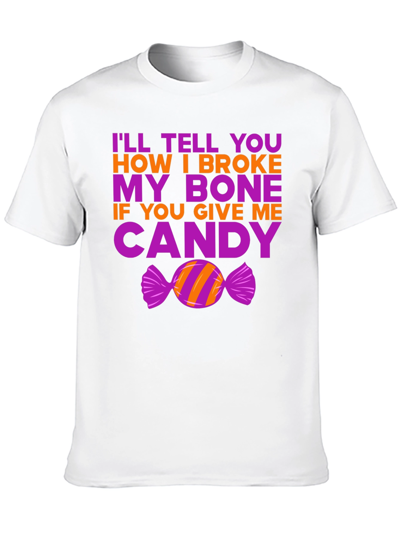 Funny Halloween Candy Bone T-Shirt