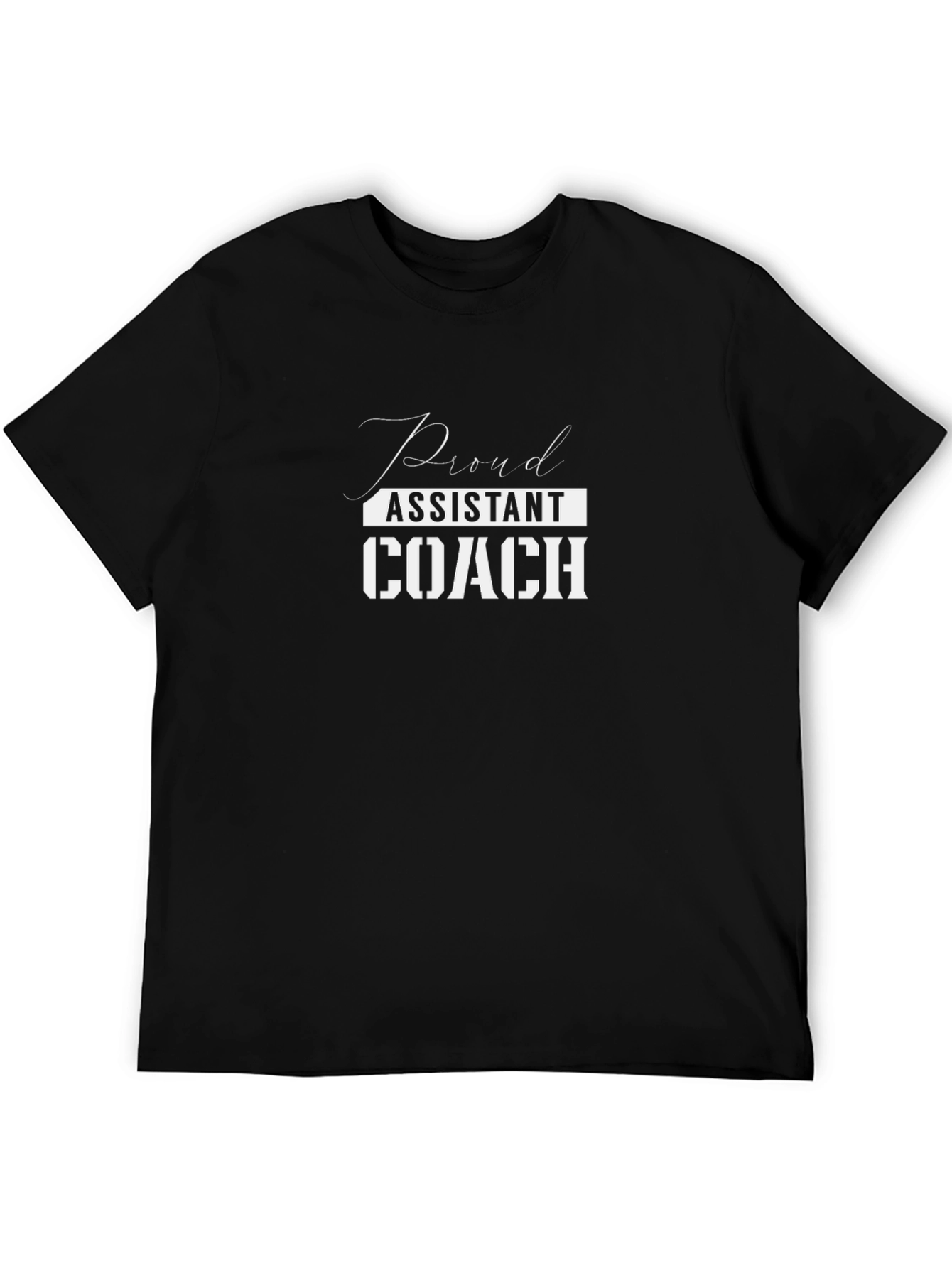 Proud Assistant Coach Black T-Shirt