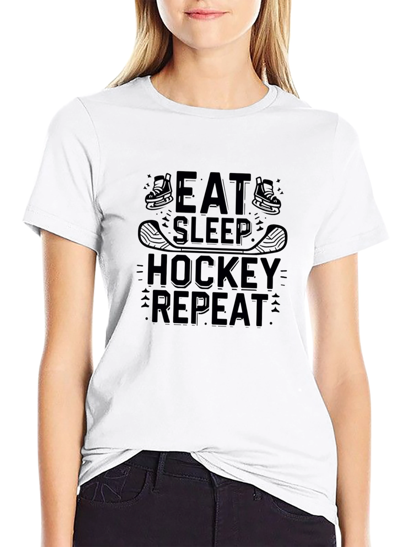 Eat Sleep Hockey Repeat T-Shirt