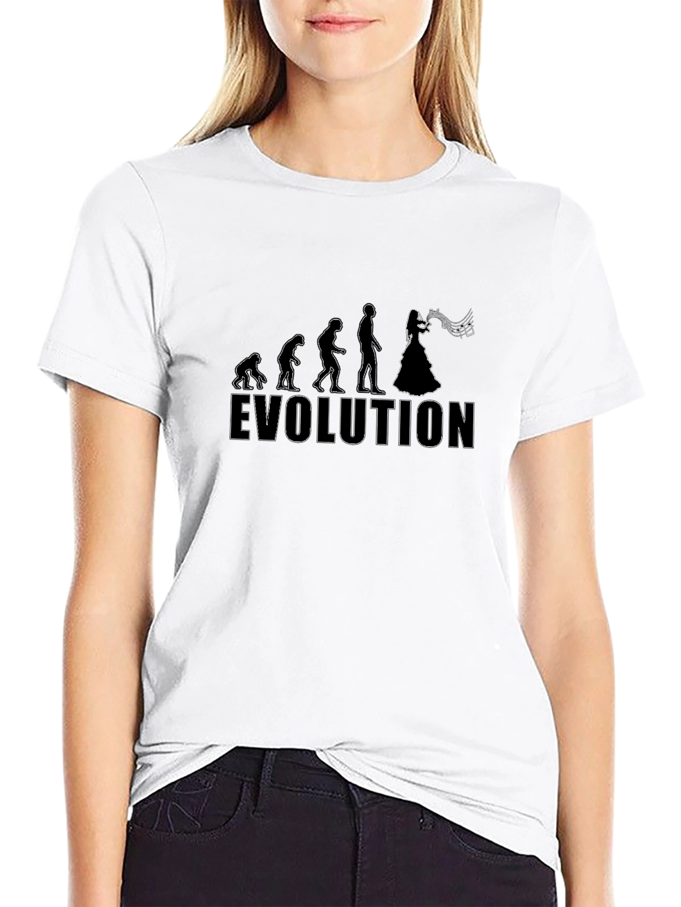 Evolution of Singer Black T-Shirt