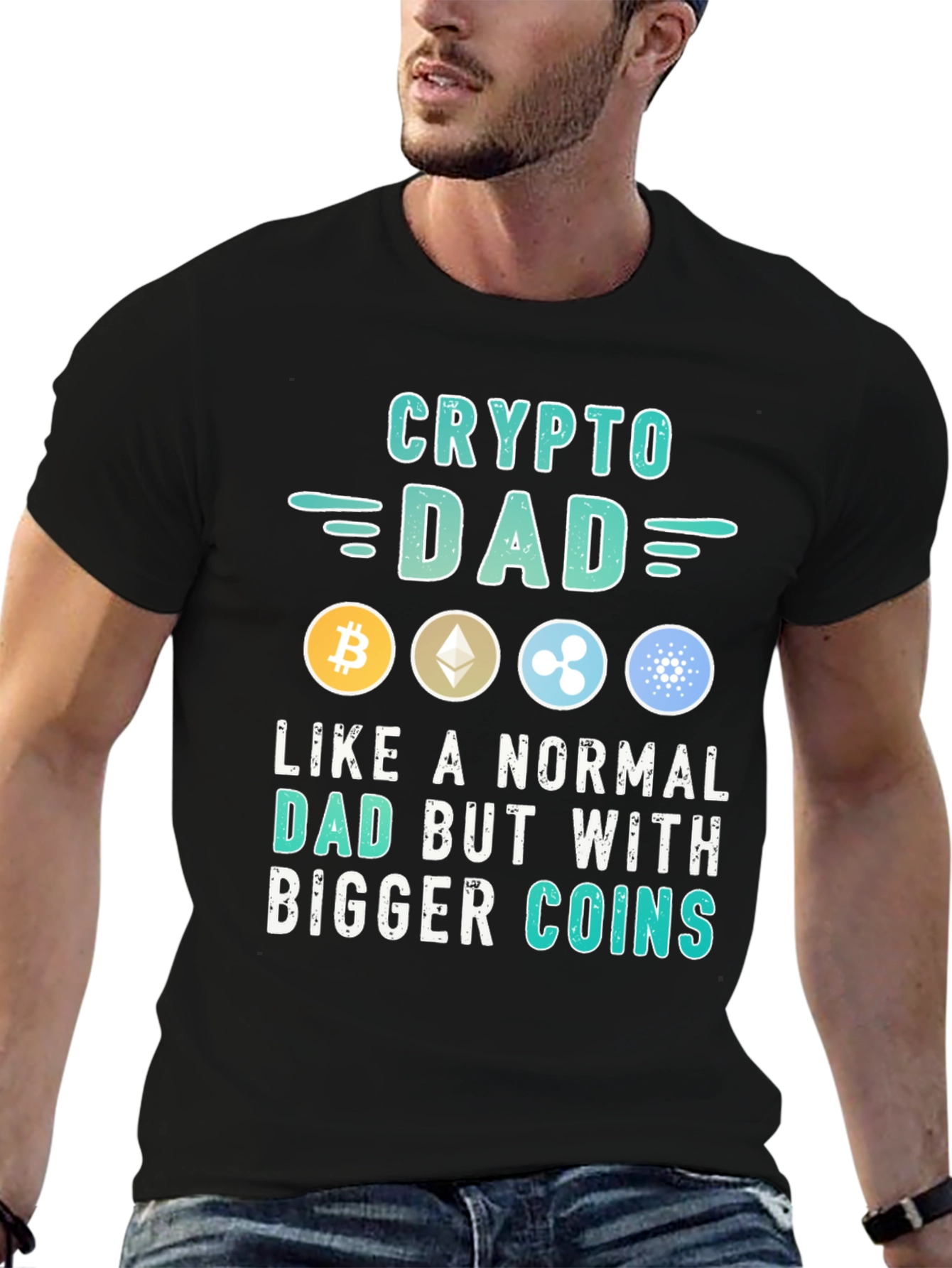 Crypto Dad T-Shirt - Digital Currency Gift