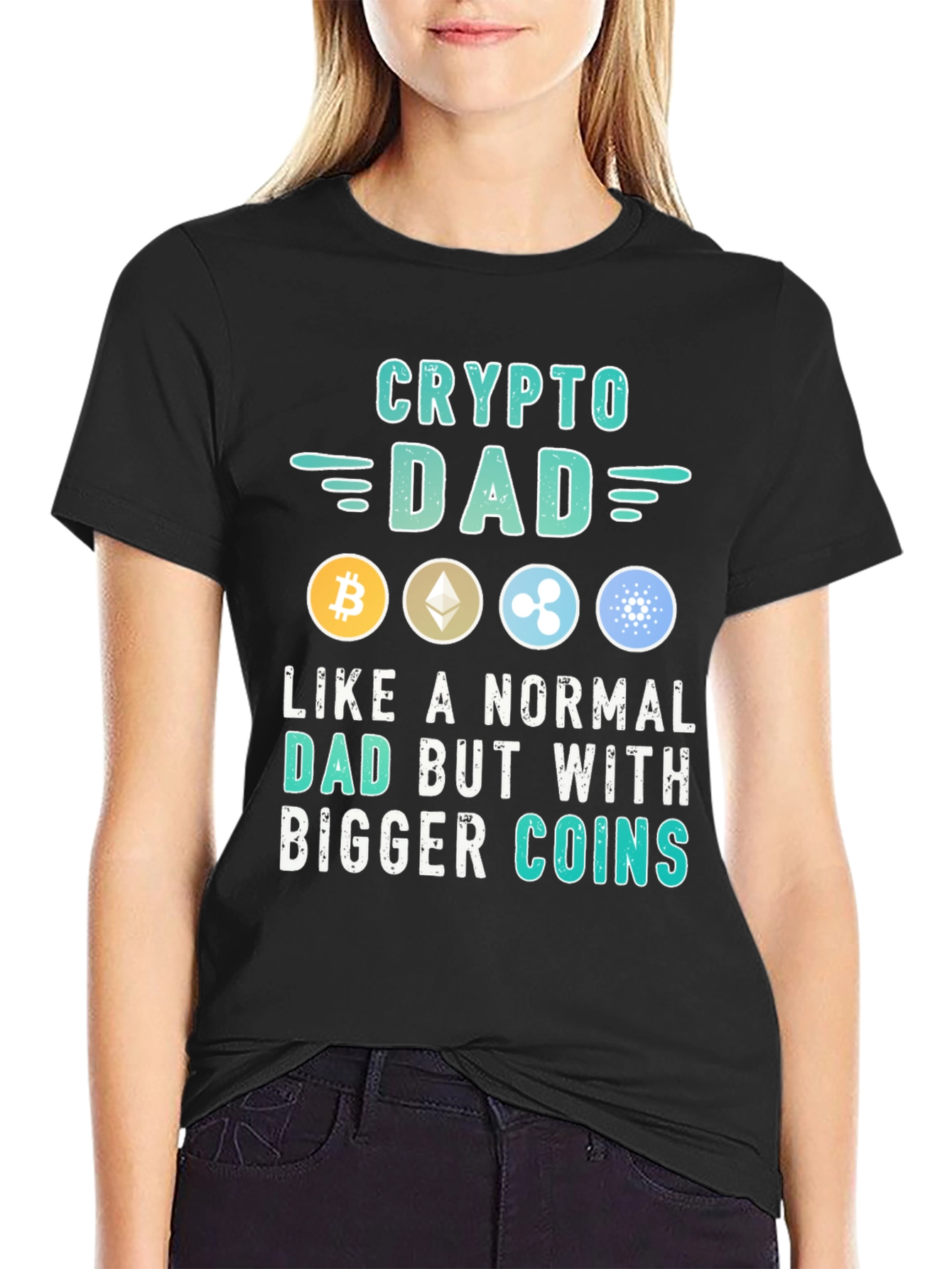 Crypto Dad T-Shirt - Digital Currency Gift
