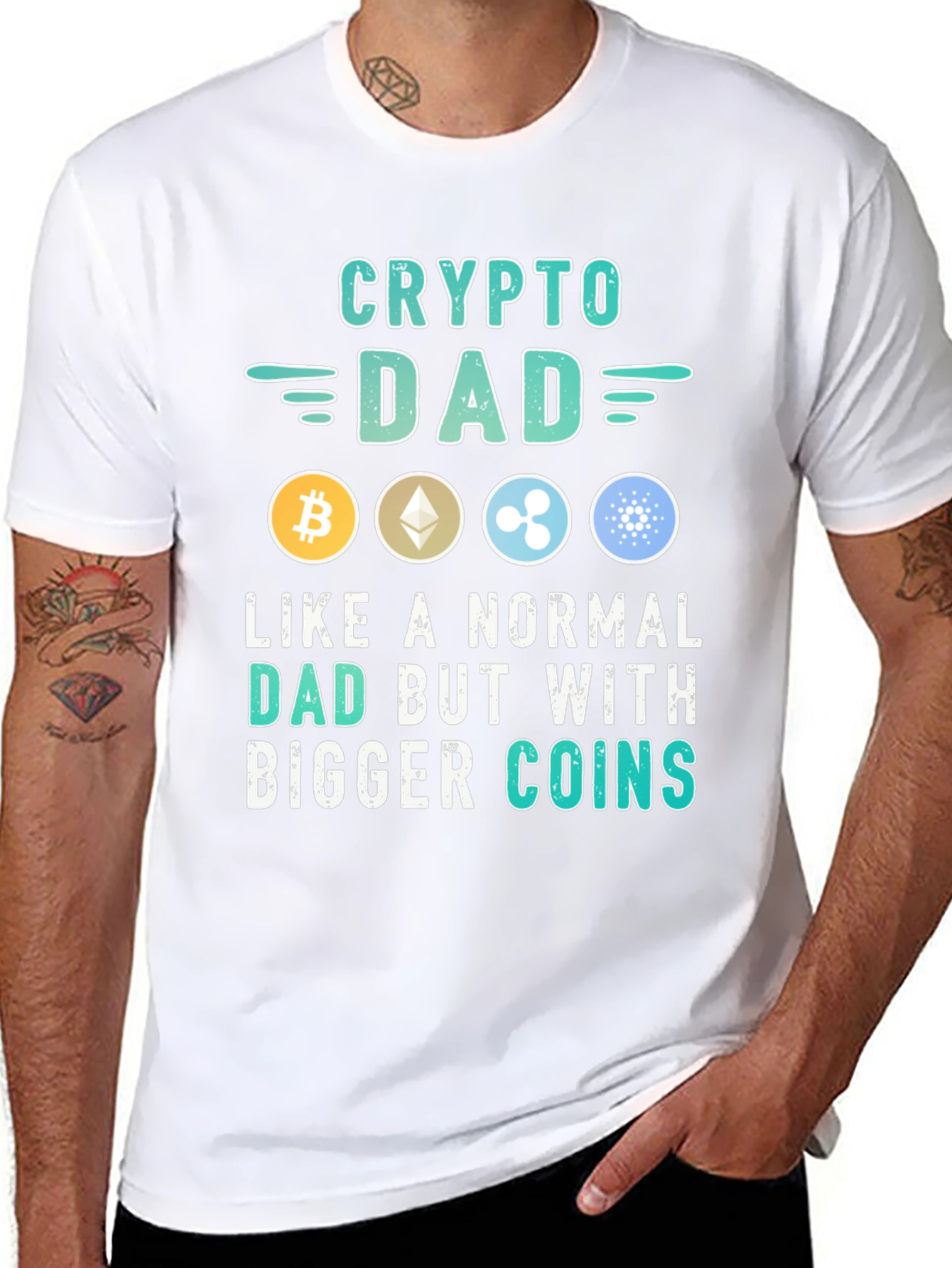 Crypto Dad T-Shirt - Digital Currency Gift