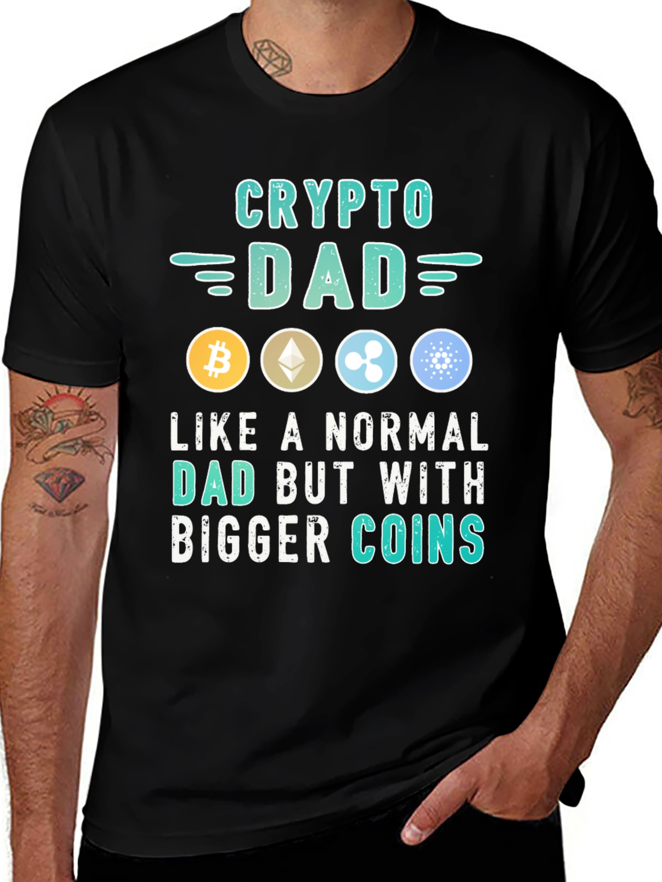 Crypto Dad T-Shirt - Digital Currency Gift