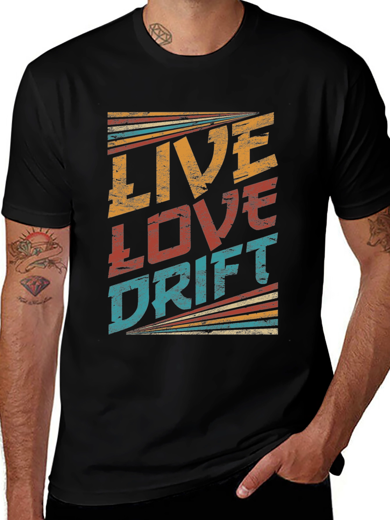 Live Love Drift Retro T-Shirt