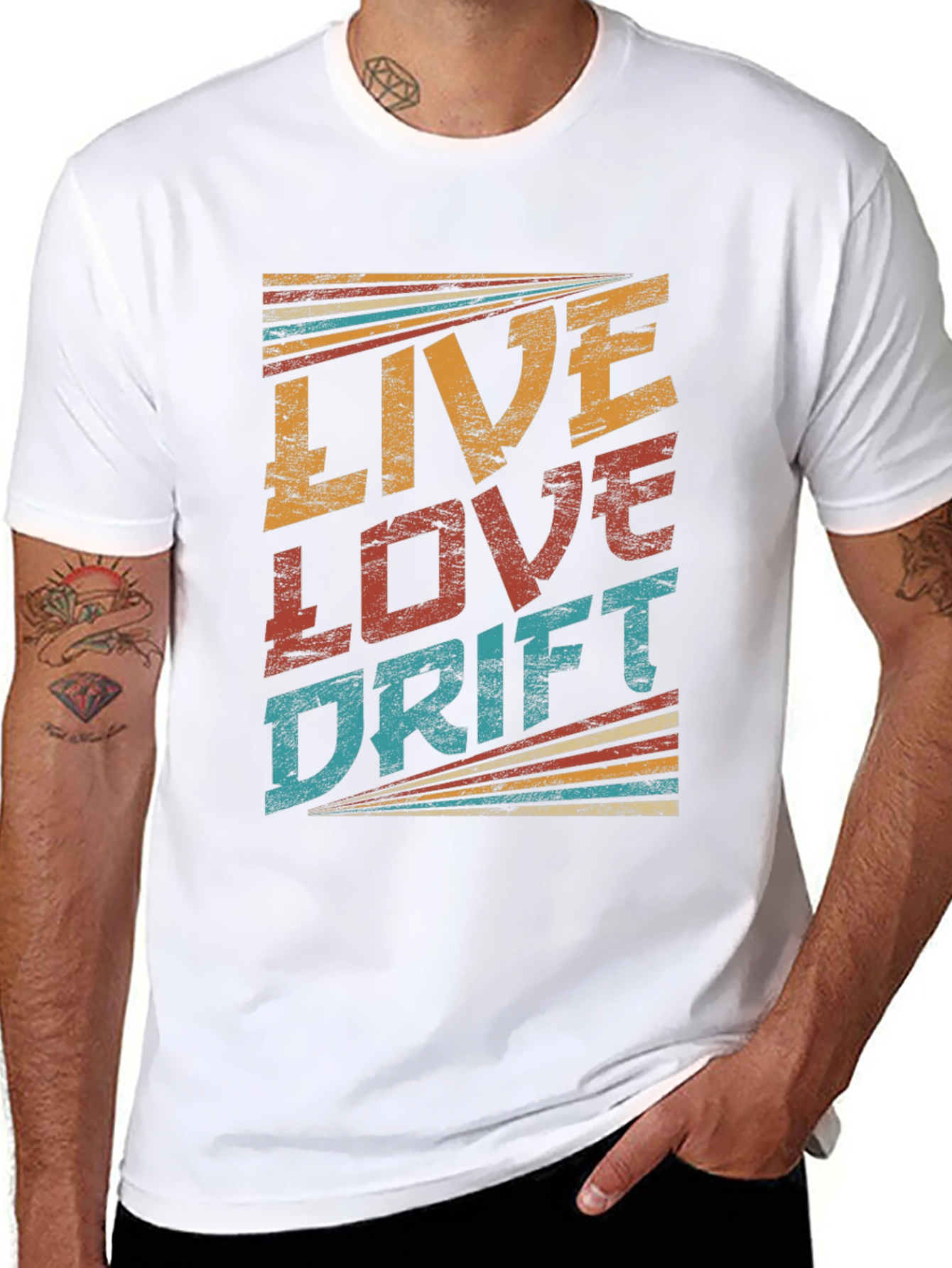 Live Love Drift Retro T-Shirt