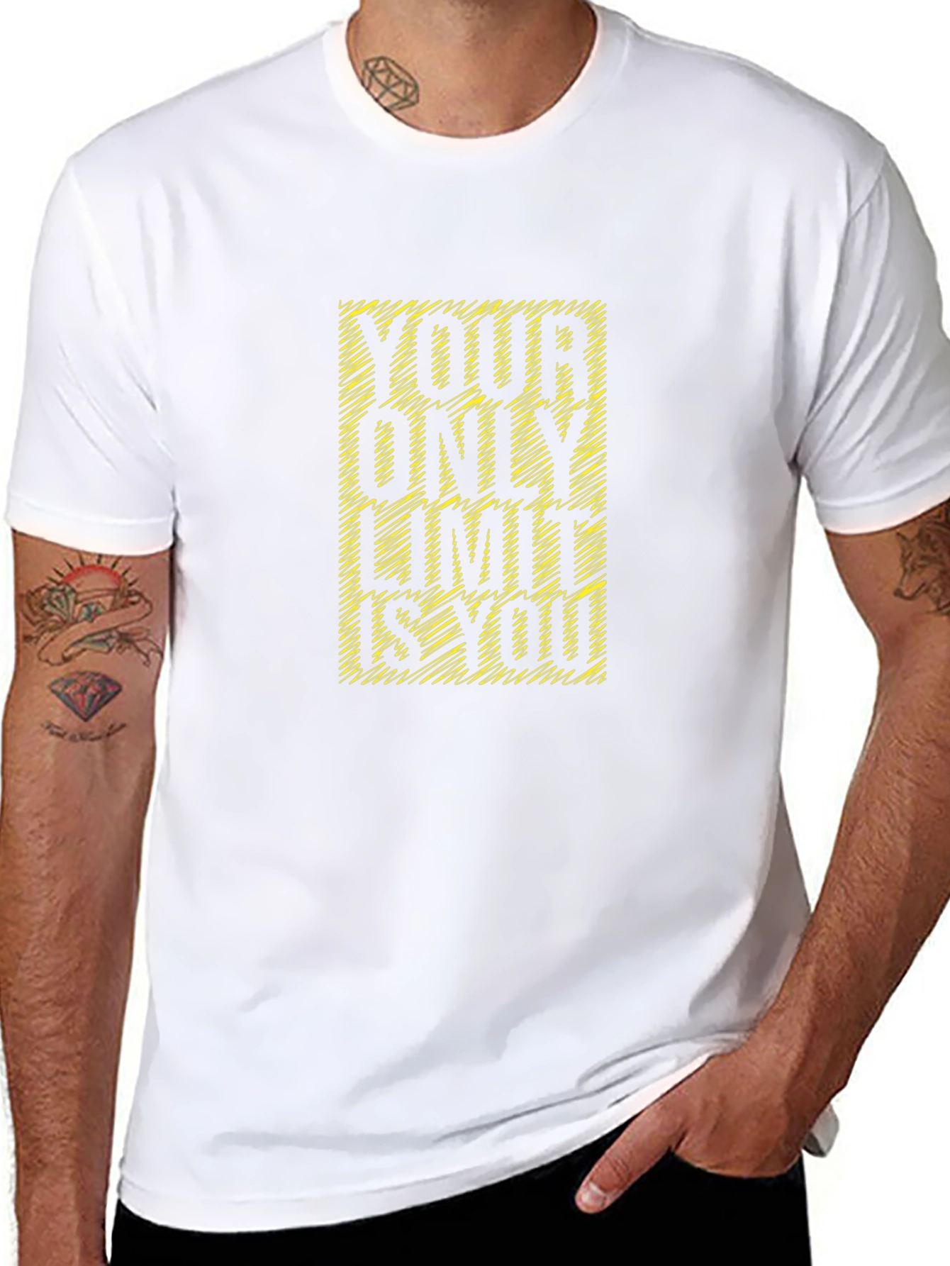 Motivational Black T-Shirt - Your Only Limit is You