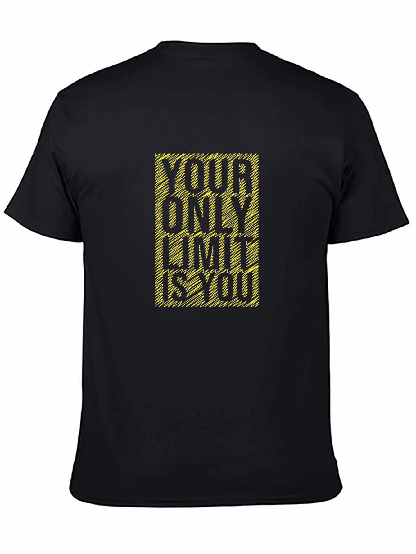 Motivational Black T-Shirt - Your Only Limit is You