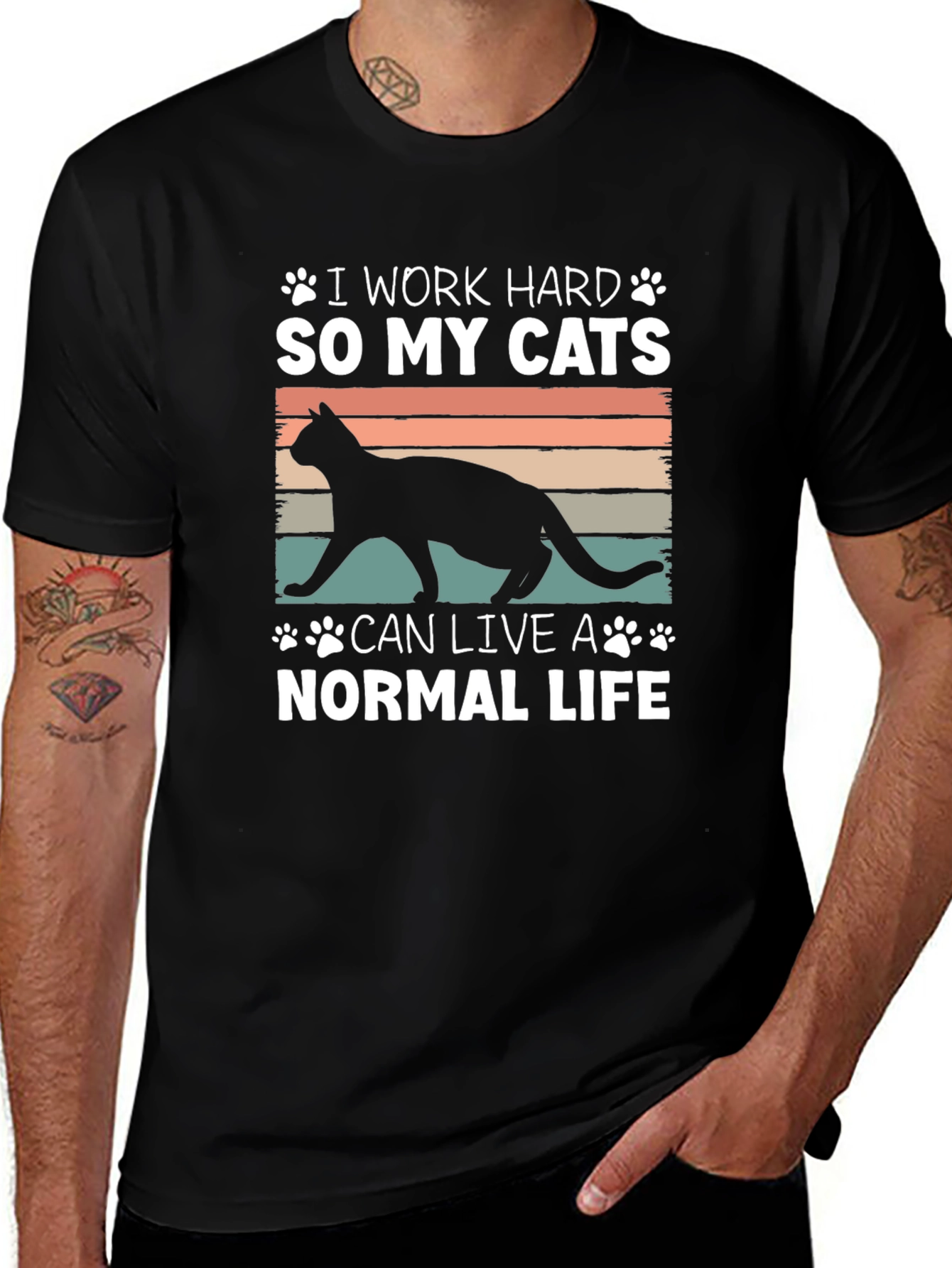 I Work Hard So My Cats T-Shirt