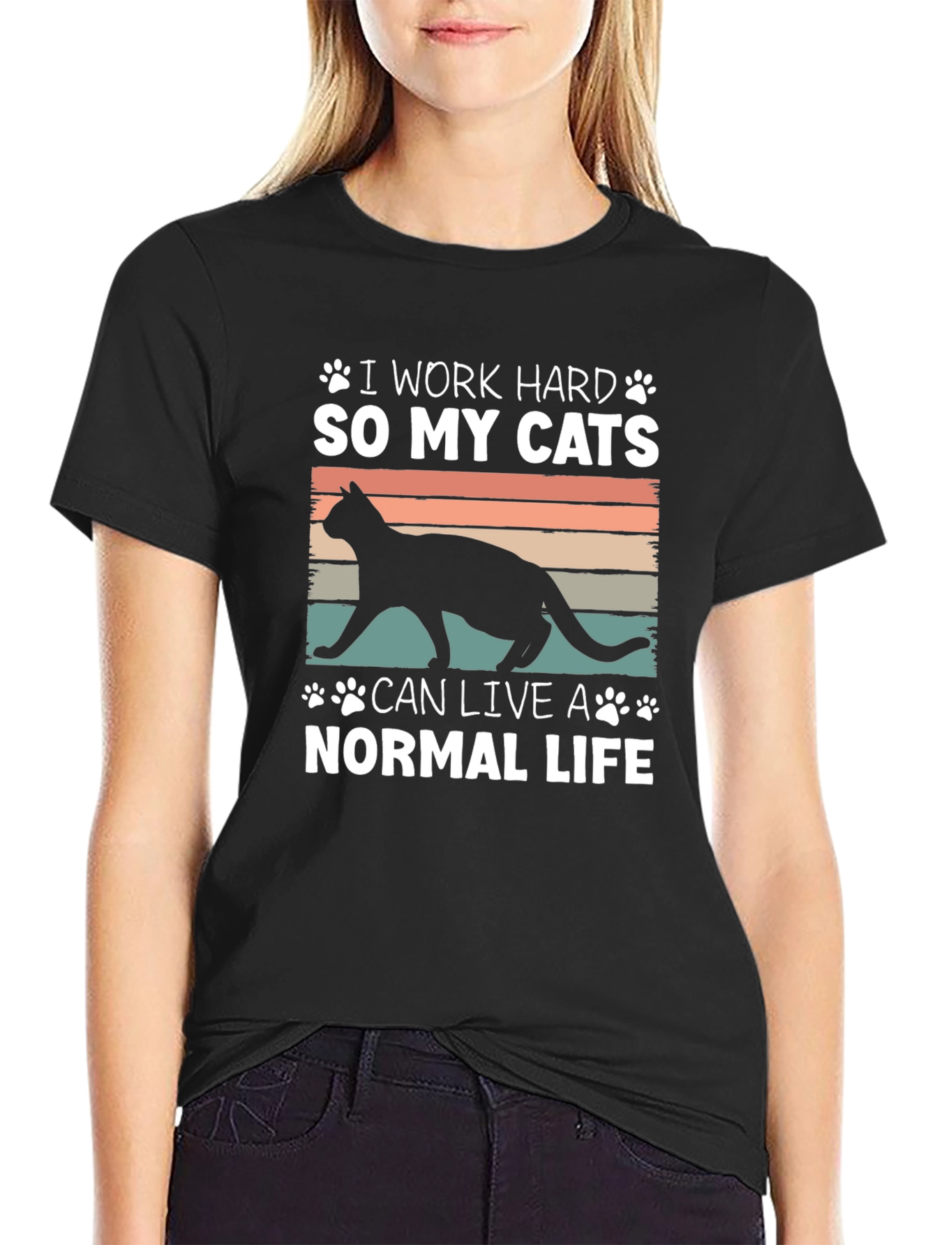 I Work Hard So My Cats T-Shirt
