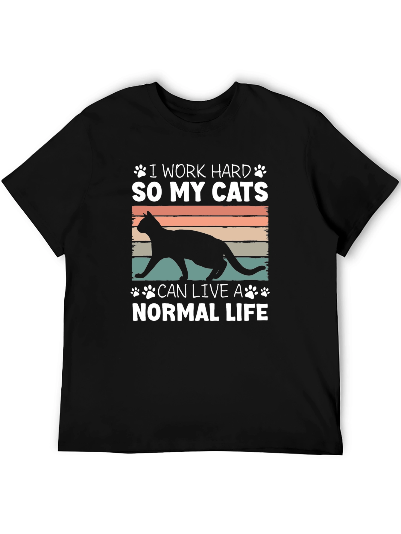 I Work Hard So My Cats T-Shirt