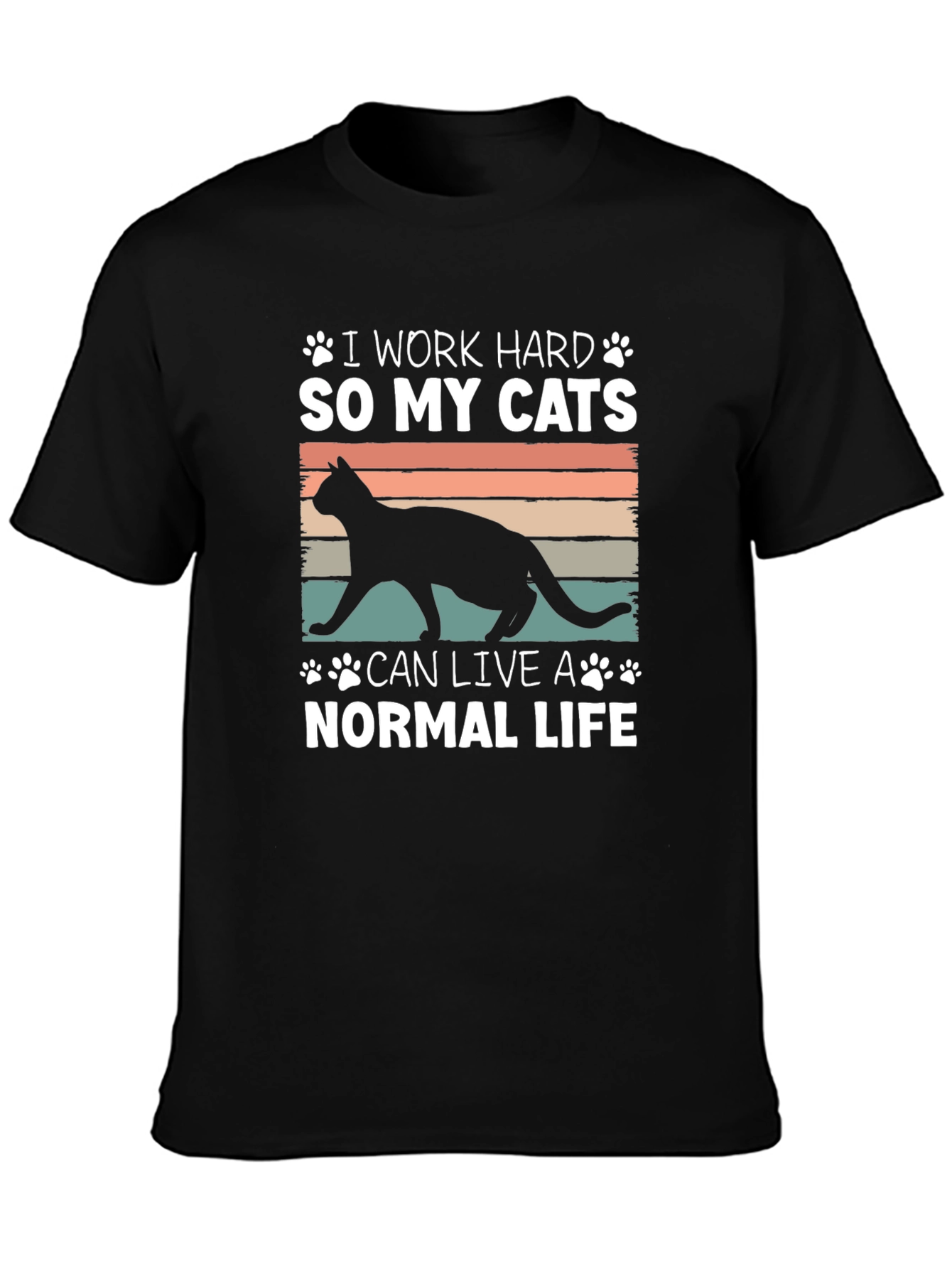 I Work Hard So My Cats T-Shirt