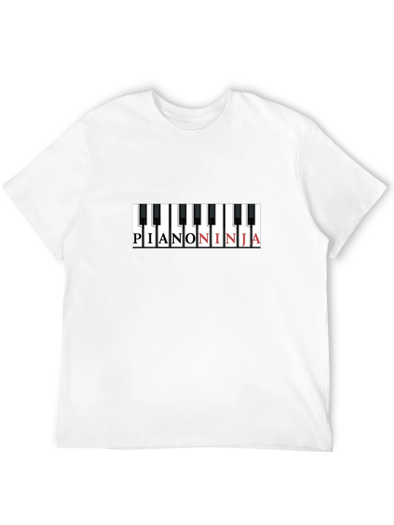 Piano Ninja Graphic T-Shirt - Cool Music Tee