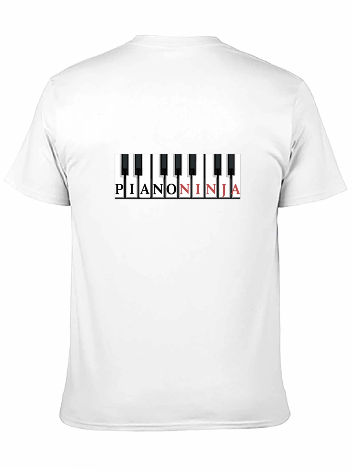 Piano Ninja Graphic T-Shirt - Cool Music Tee