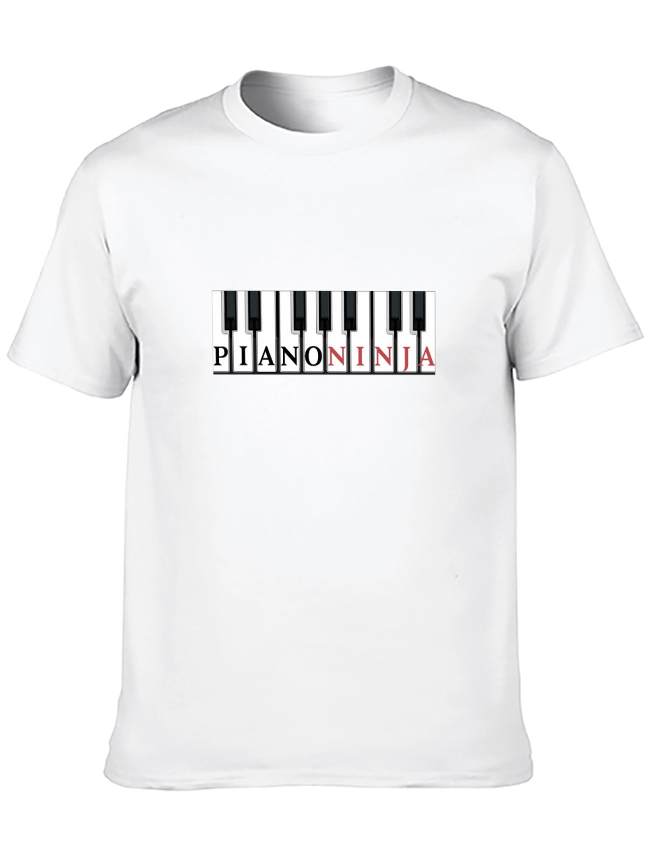 Piano Ninja Graphic T-Shirt - Cool Music Tee