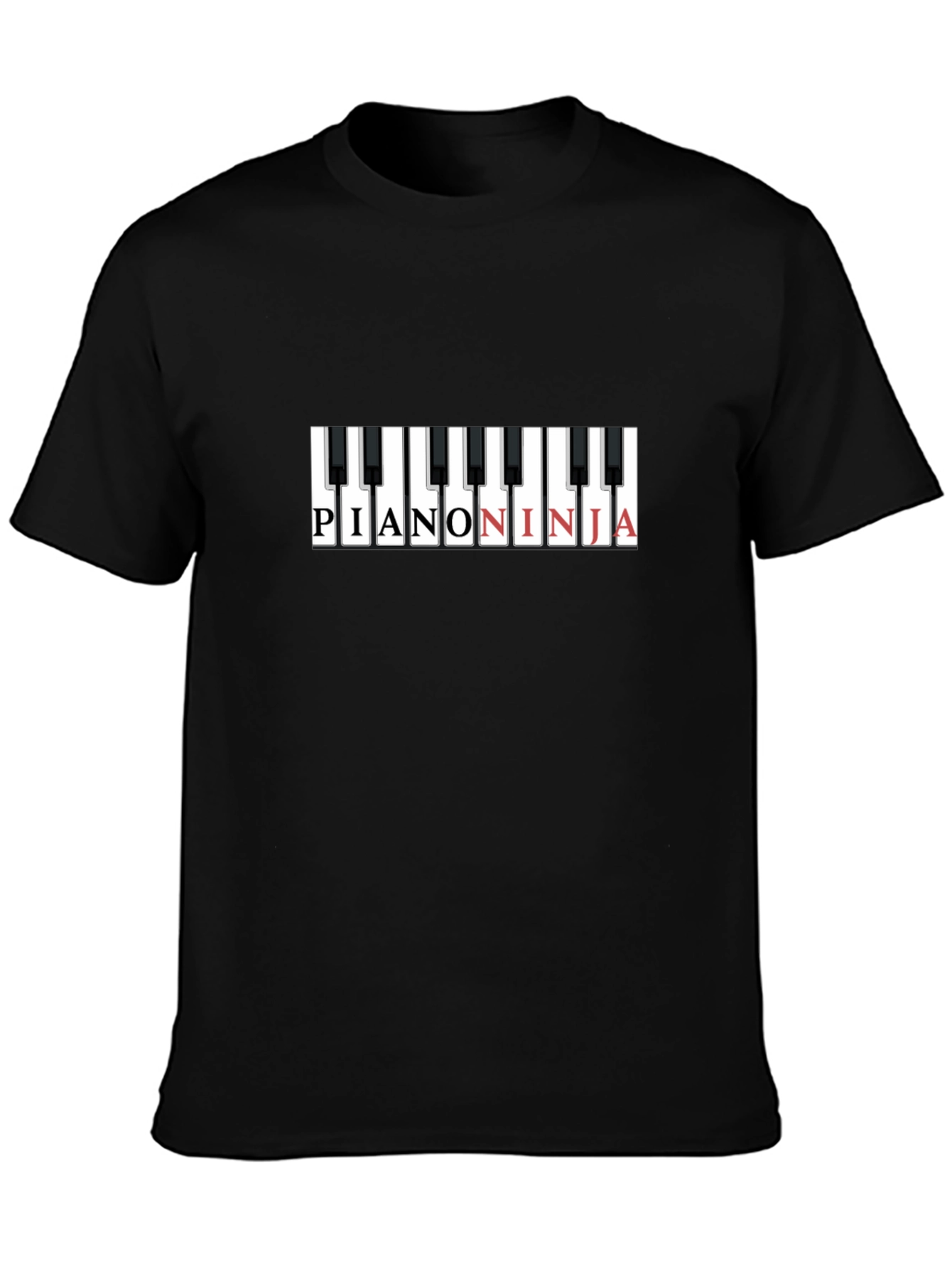 Piano Ninja Graphic T-Shirt - Cool Music Tee