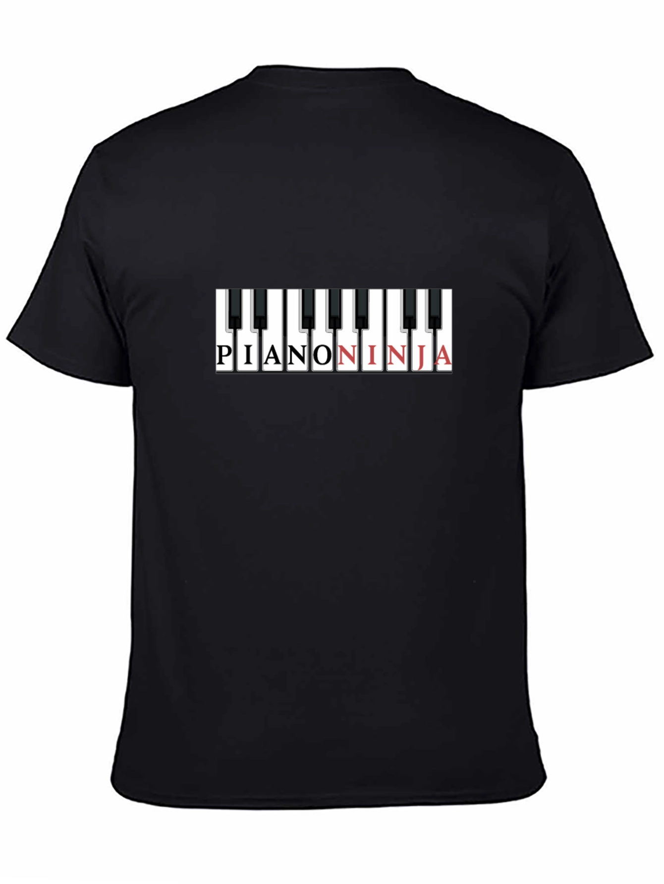 Piano Ninja Graphic T-Shirt - Cool Music Tee