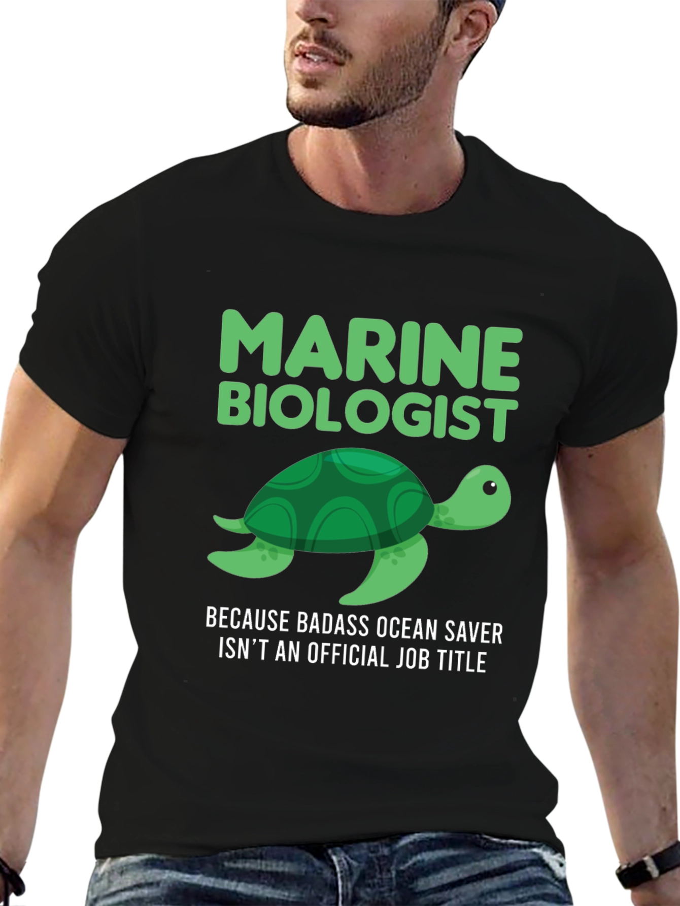 Marine Biologist Turtle Graphic T-Shirt
