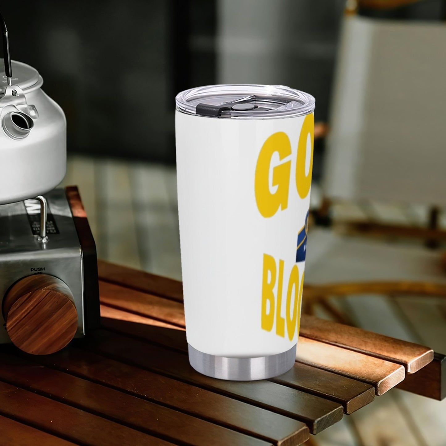 Insulated Stainless Steel Coffee Cup - Leak-Proof Graphic Travel Tumbler