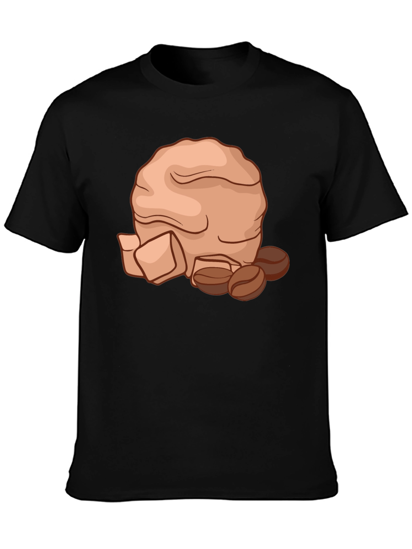 Coffee Lovers T-Shirt - Brown Bag & Beans Design