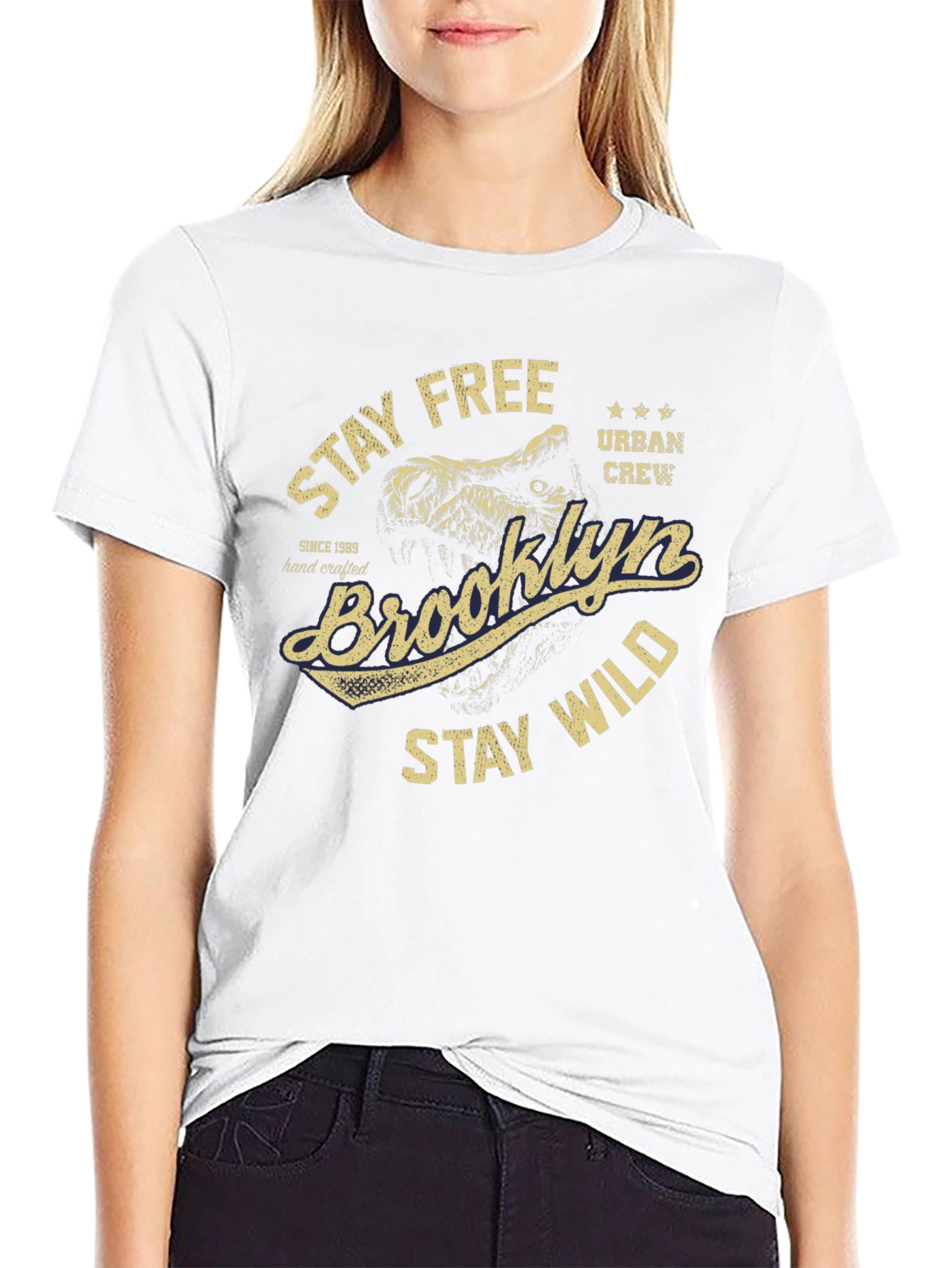 Brooklyn Stay Free Wild Graphic Tee
