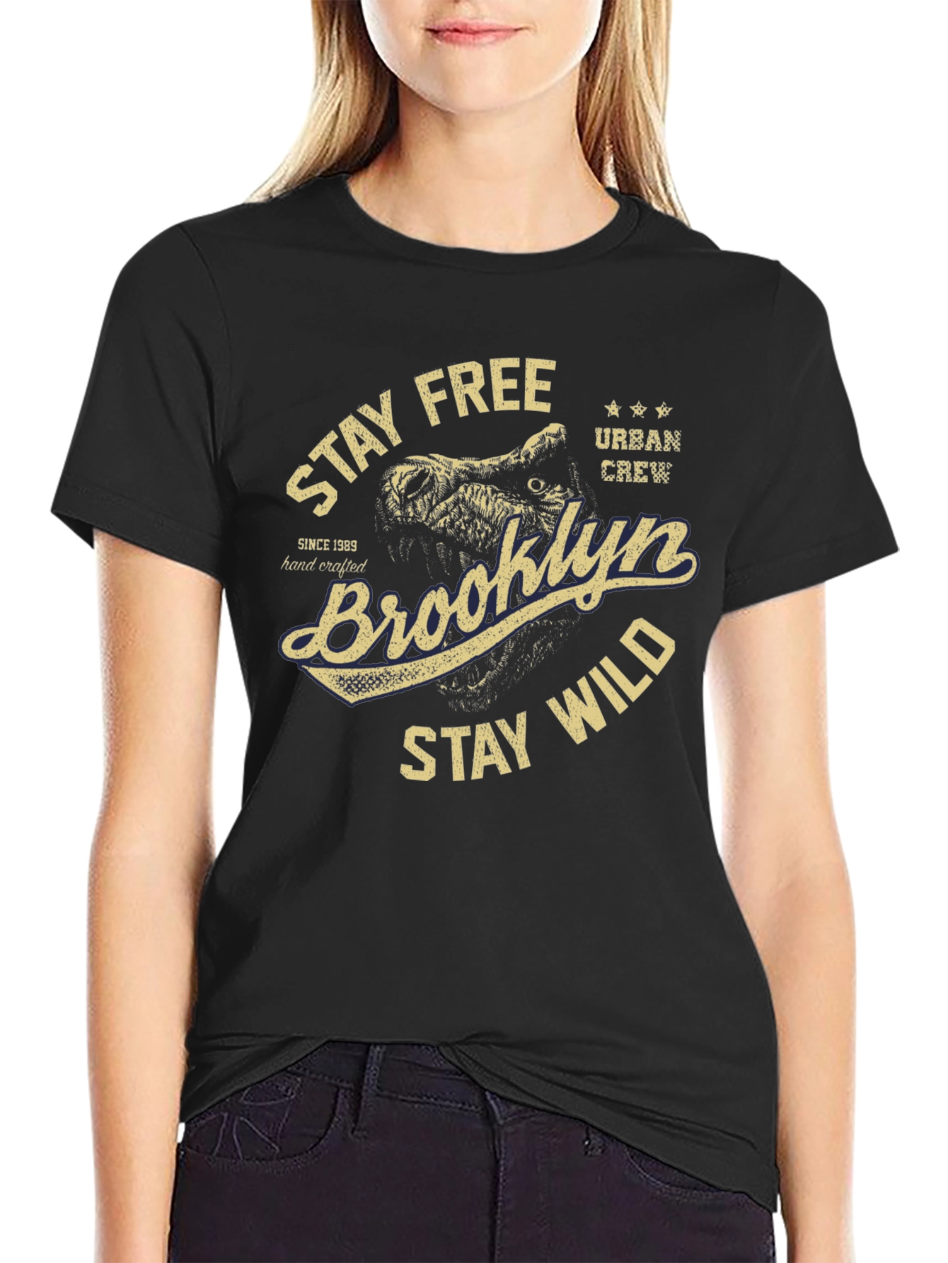 Brooklyn Stay Free Wild Graphic Tee