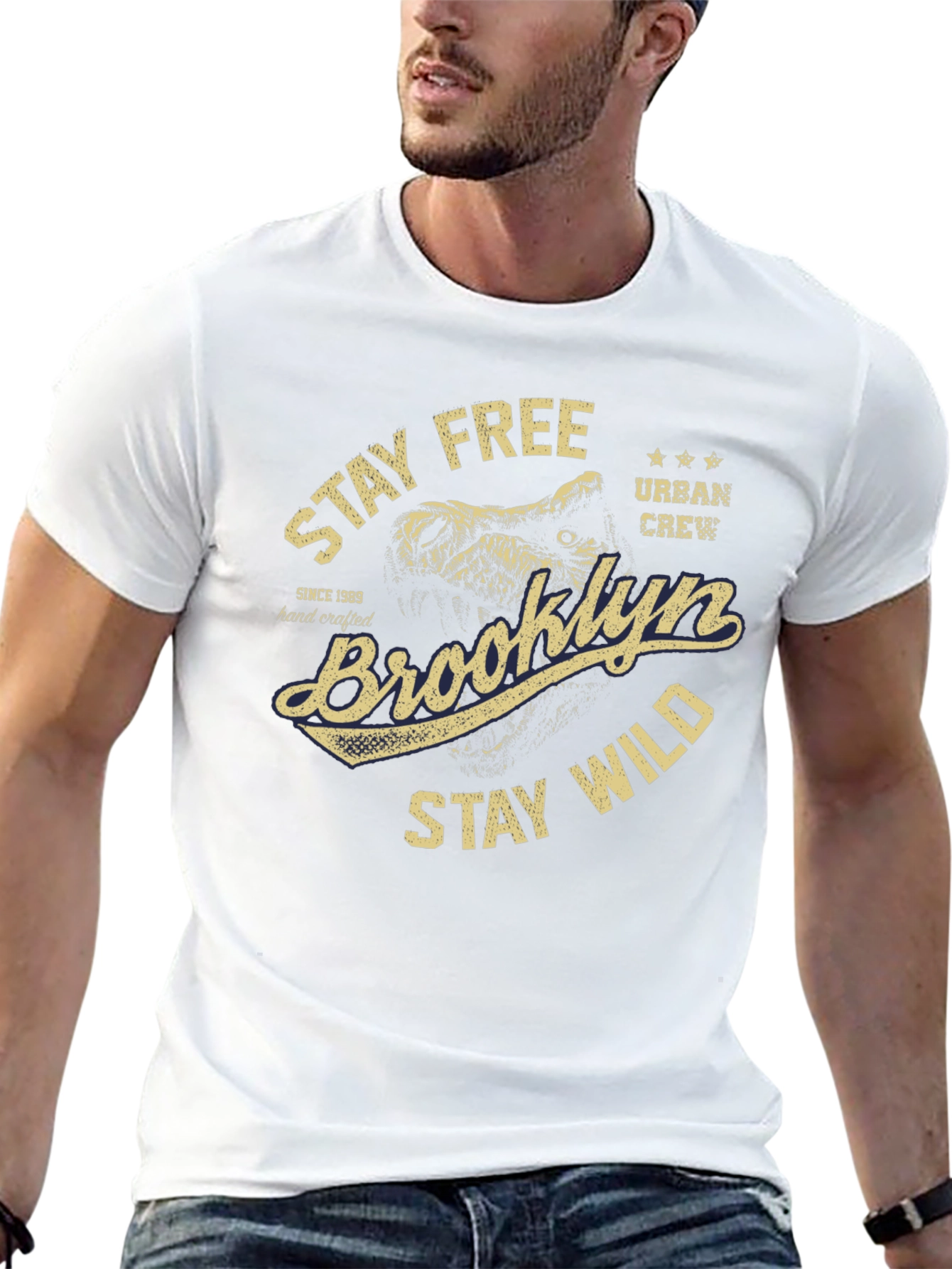 Brooklyn Stay Free Wild Graphic Tee