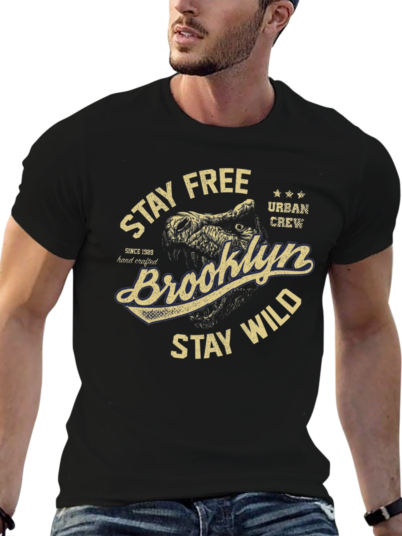 Brooklyn Stay Free Wild Graphic Tee