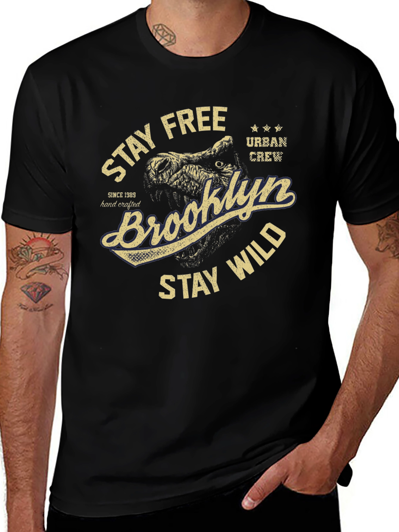 Brooklyn Stay Free Wild Graphic Tee